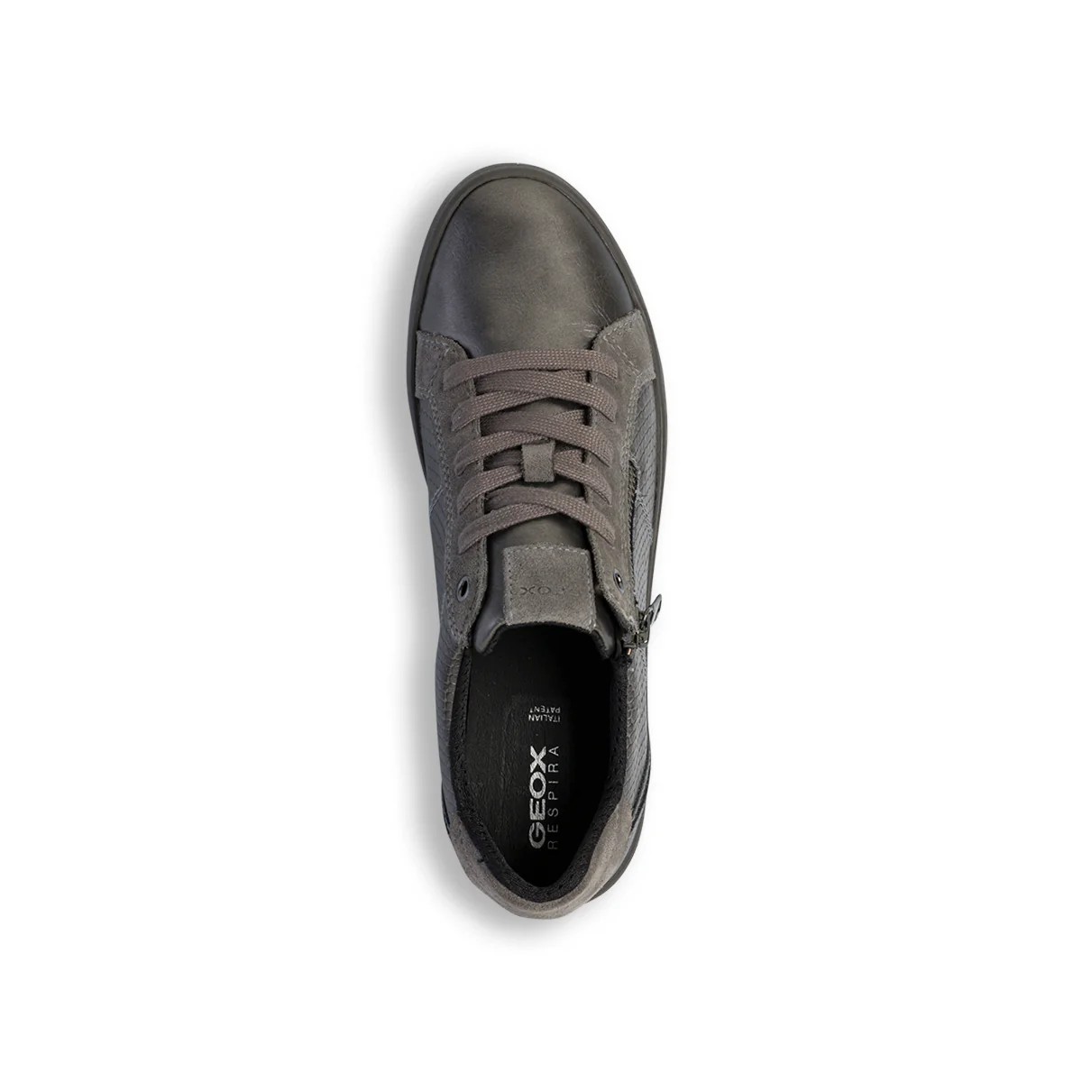 Sneakers grigia da donna con zip laterale Geox Blomiee - Image 8