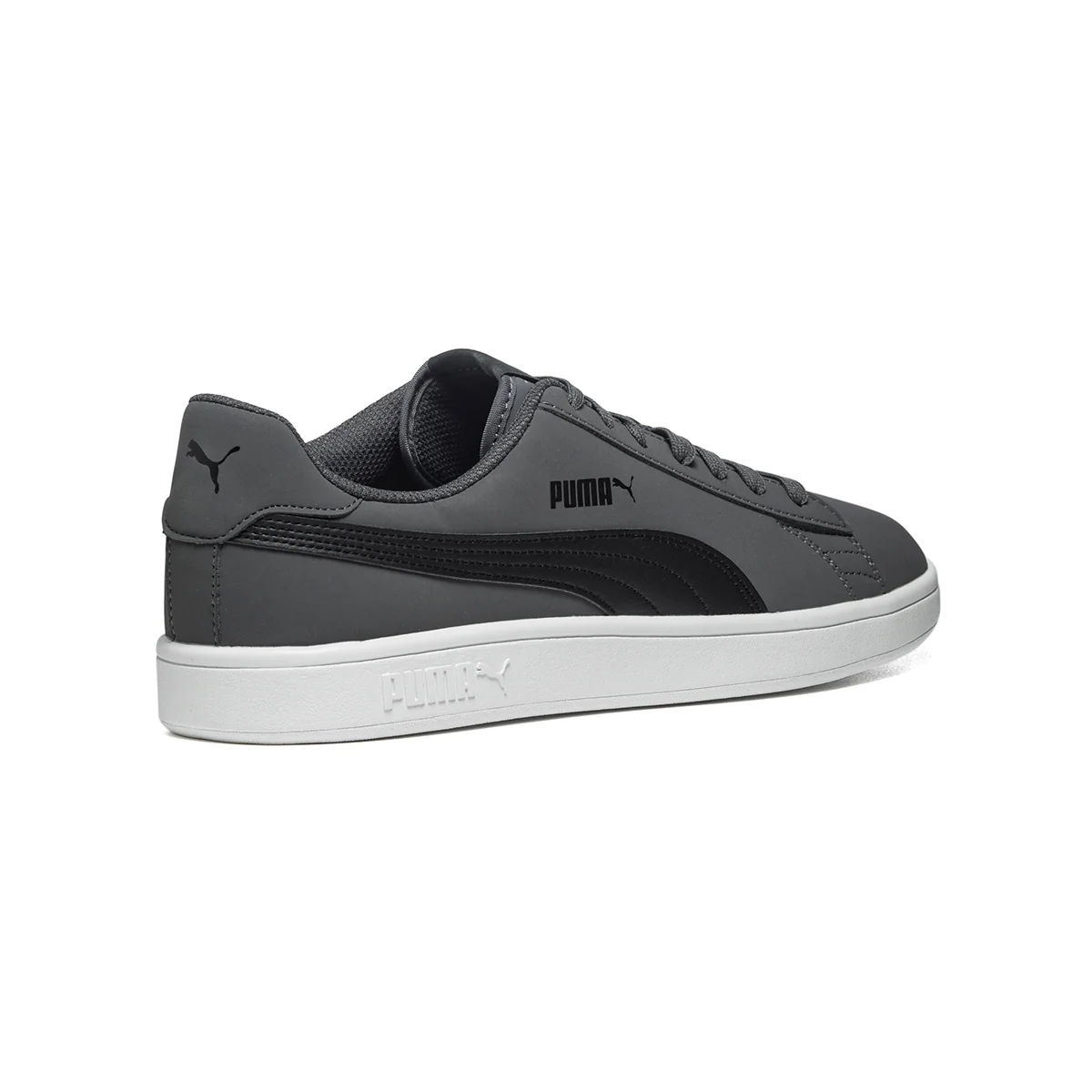 Sneakers grigie con dettagli neri Puma Smash V2 Buck - Image 3