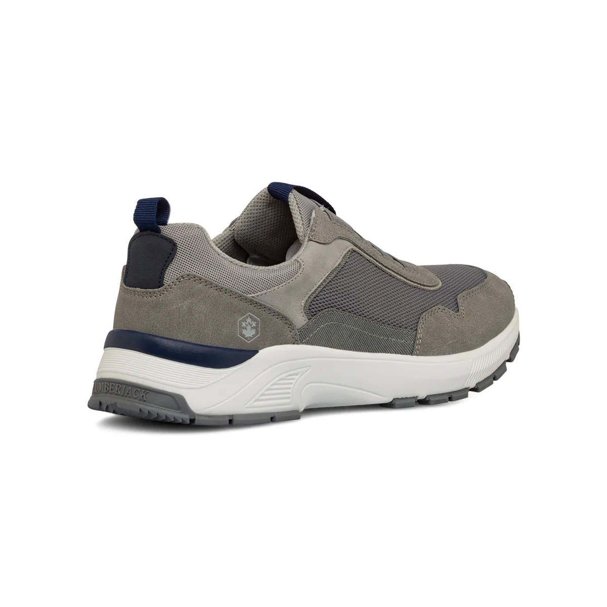 Sneakers grigie con logo laterale Lumberjack Travis II - Image 3