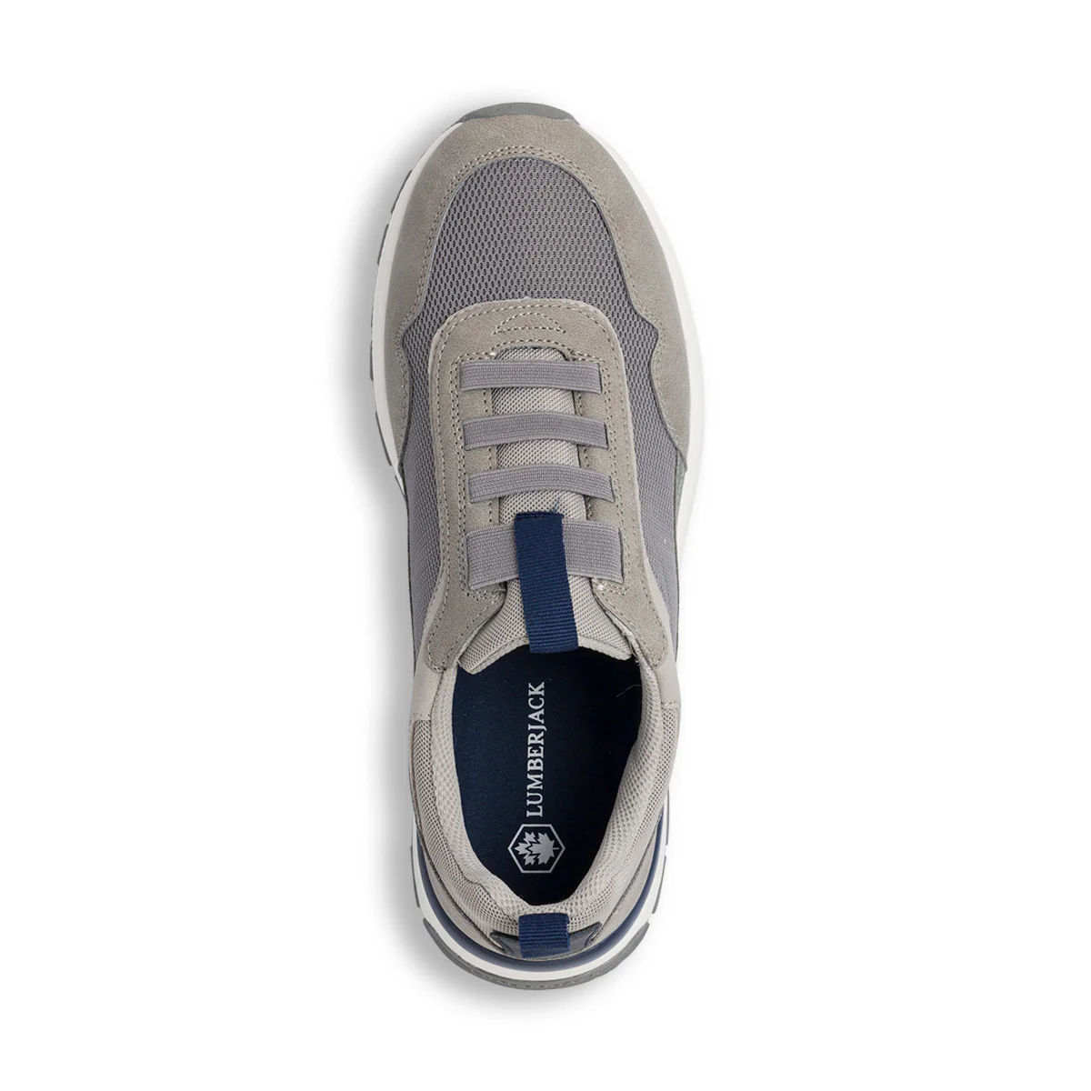 Sneakers grigie con logo laterale Lumberjack Travis II - Image 5