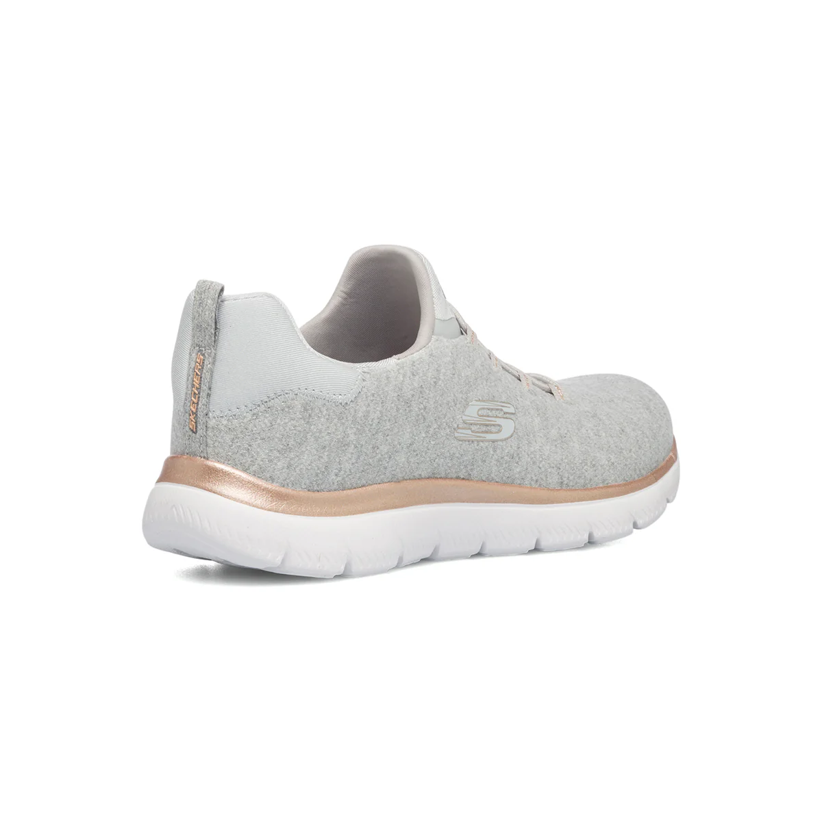 Sneakers grigie con sottopiede Memory Foam Skechers Summits - Image 3