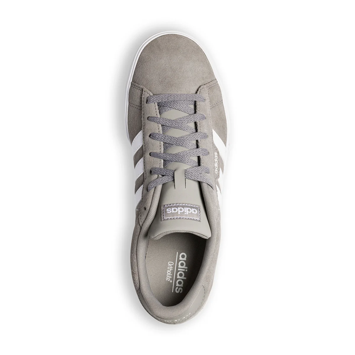 Sneakers grigie con strisce laterali a contrasto adidas Daily 3.0 - Image 8