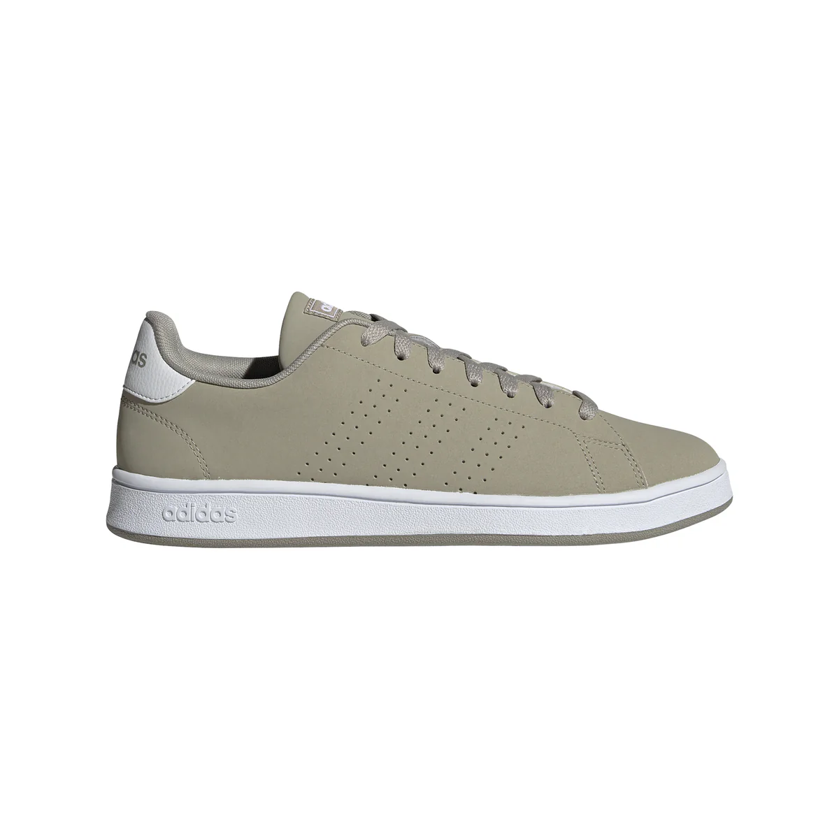 Sneakers grigie con strisce traforate adidas Advantage Base