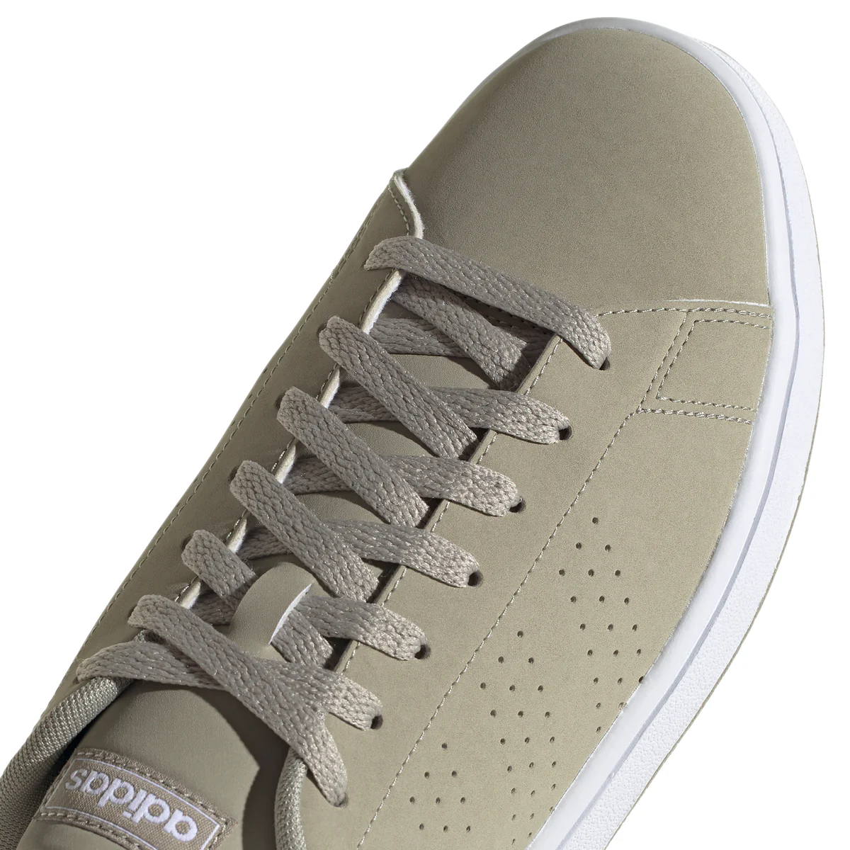 Sneakers grigie con strisce traforate adidas Advantage Base - Image 6