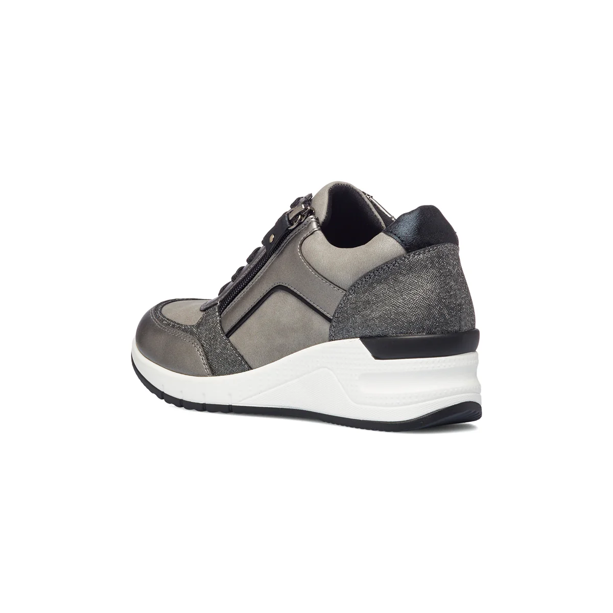 Sneakers grigie con zip laterale Lora Ferres - Image 3