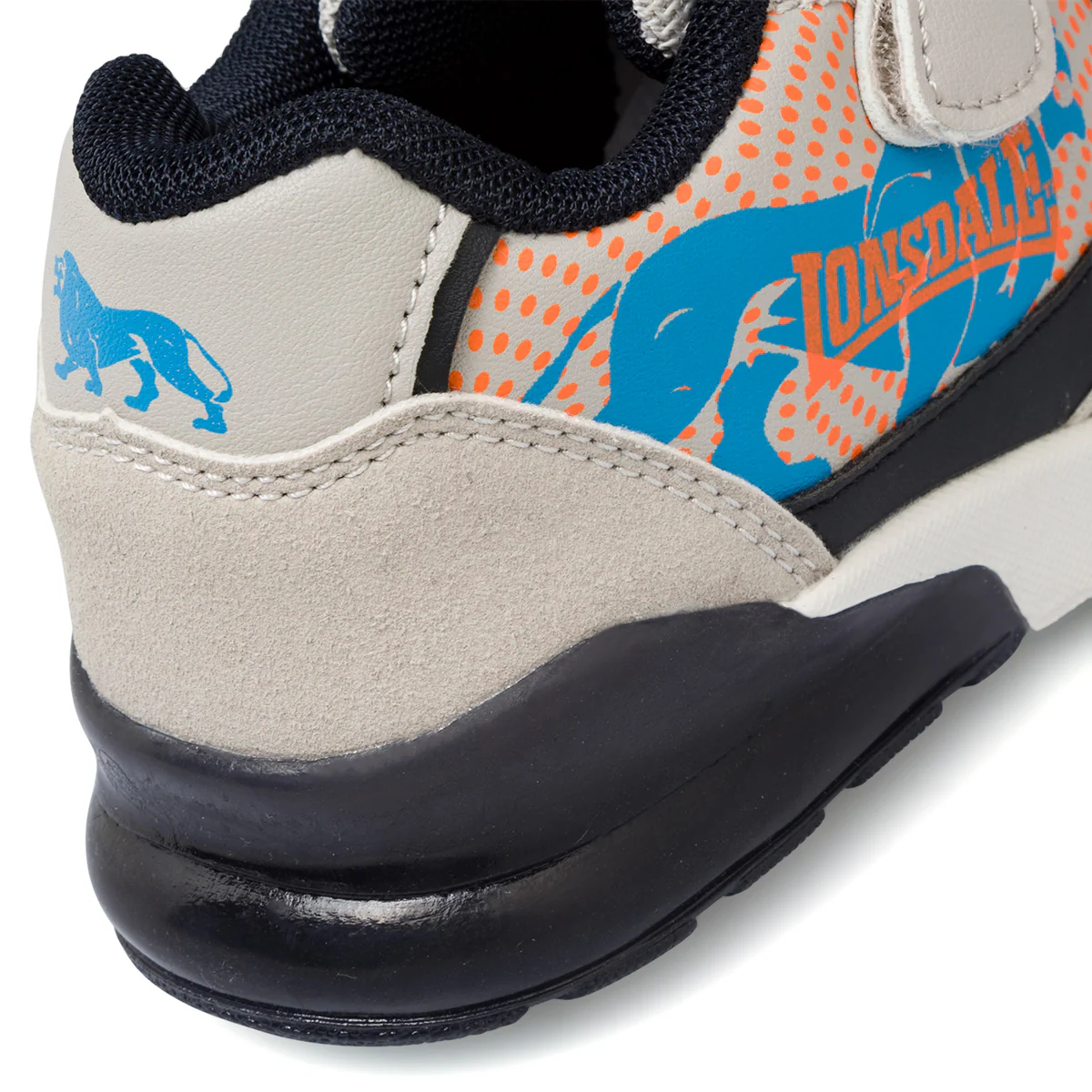 Sneakers grigie da bambino con luci nella suola Lonsdale - Image 8