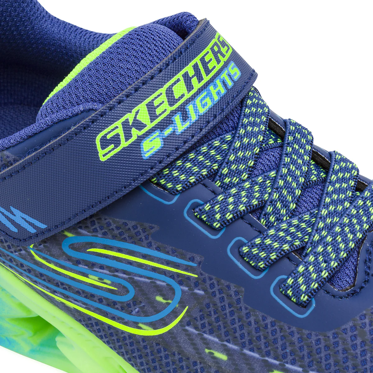 Sneakers grigie da Bambino con luci nella suola Skechers Vortex 2.0 - Image 5