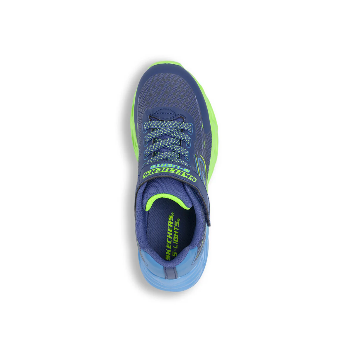 Sneakers grigie da Bambino con luci nella suola Skechers Vortex 2.0 - Image 6