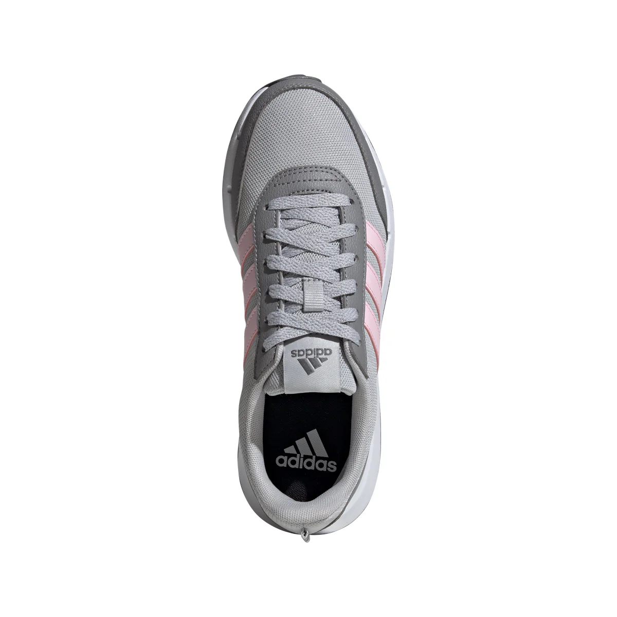Sneakers Grigie da Donna con dettagli rosa adidas Run50S - Image 3
