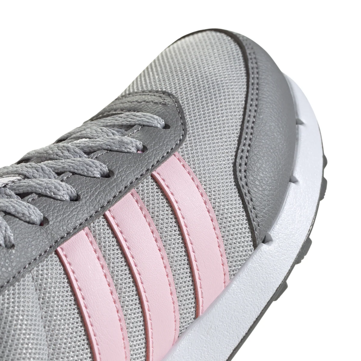 Sneakers Grigie da Donna con dettagli rosa adidas Run50S - Image 7