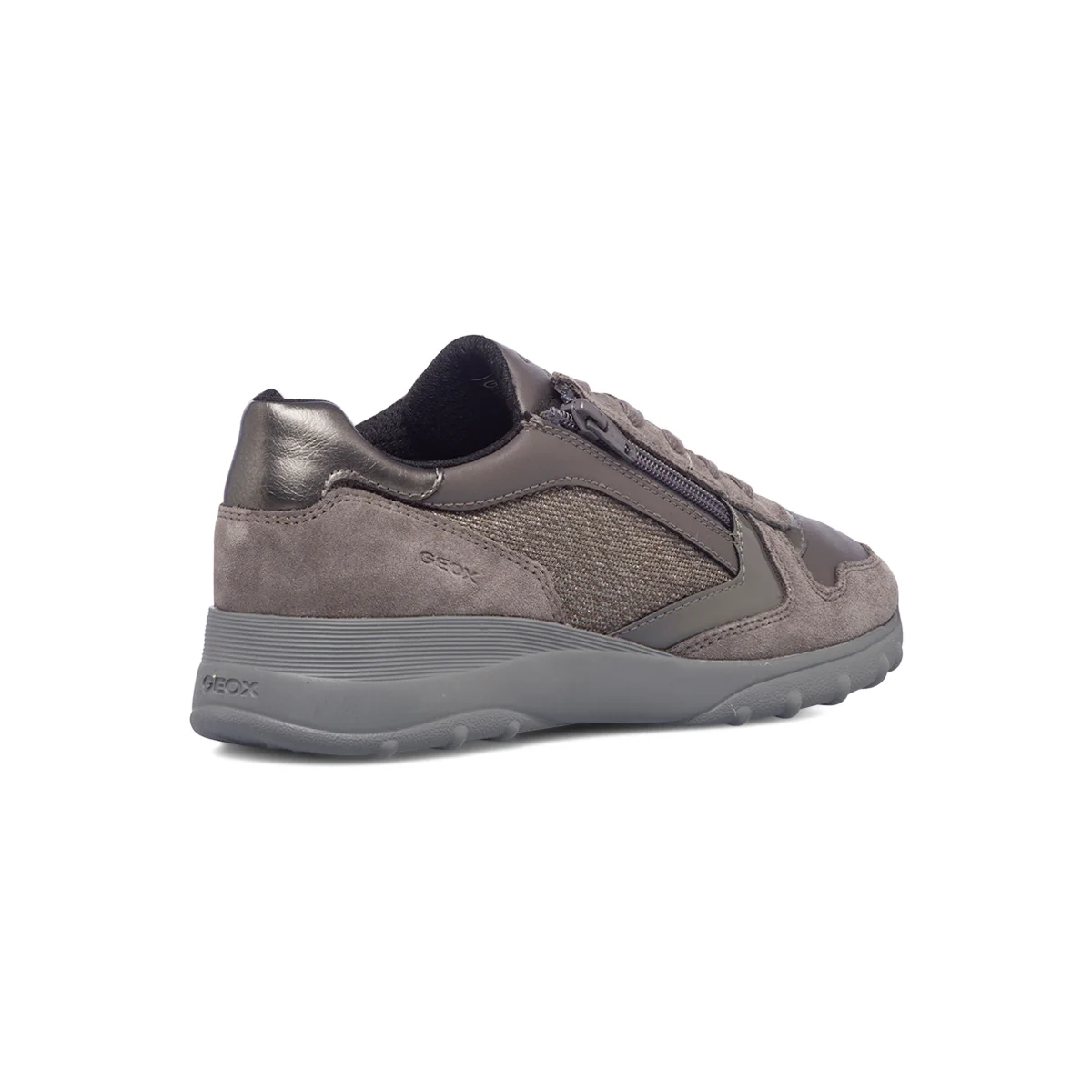 Sneakers grigie da donna con glitter Geox Alleniee - Image 3