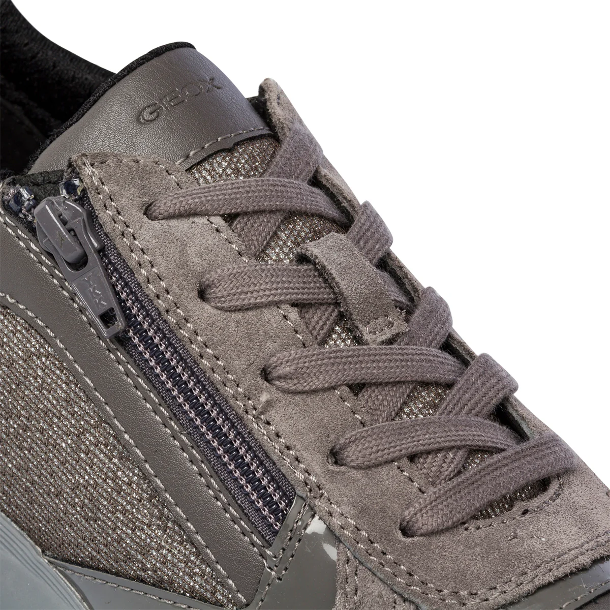 Sneakers grigie da donna con glitter Geox Alleniee - Image 6