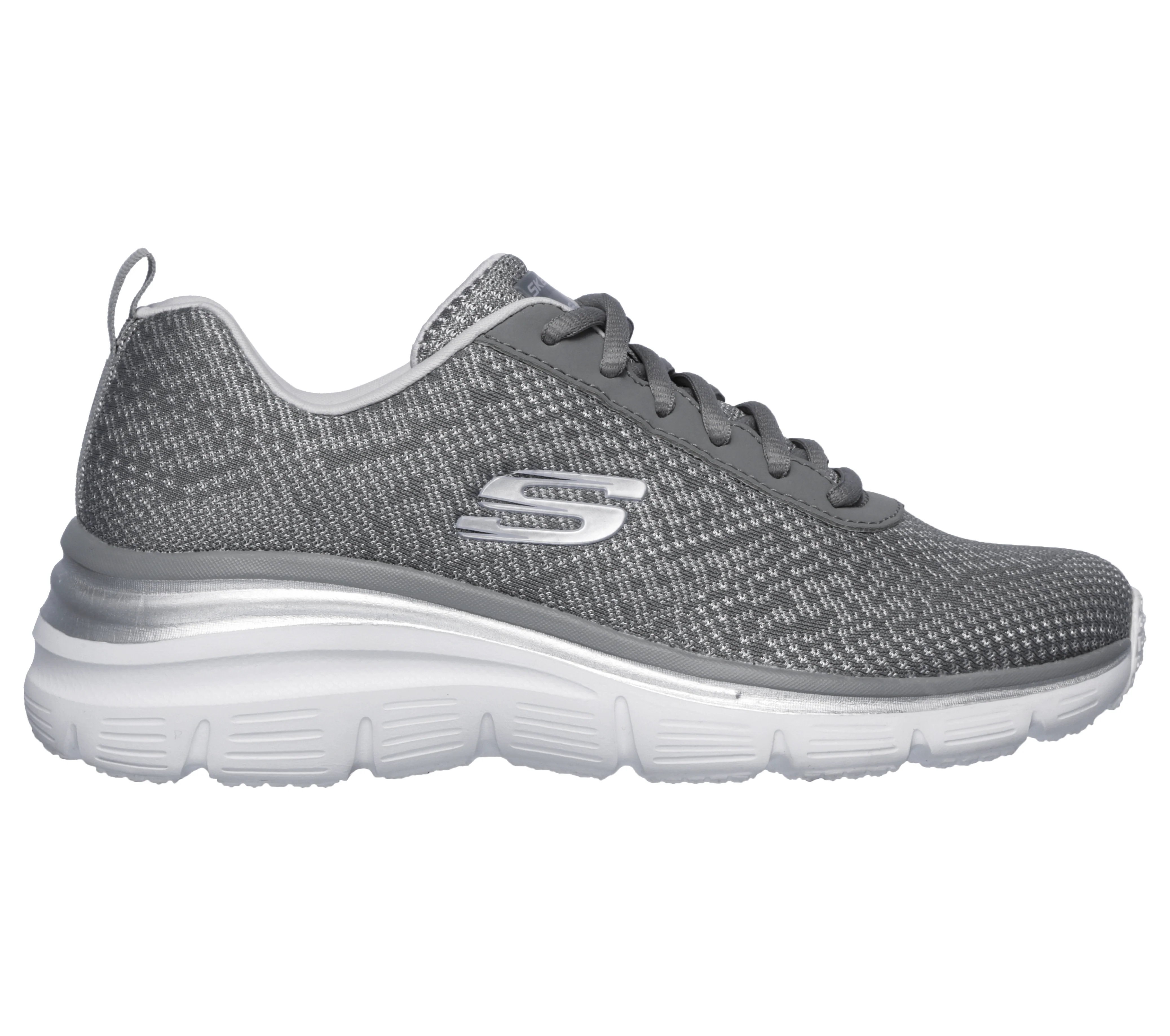 Sneakers grigie da donna con soletta Memory Foam Skechers Fashion Fit - Bold Boundaries