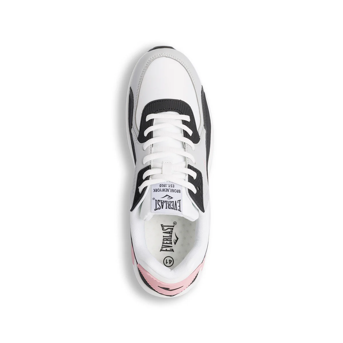Sneakers grigie da donna con suola ad aria e dettagli rosa Everlast - Image 8