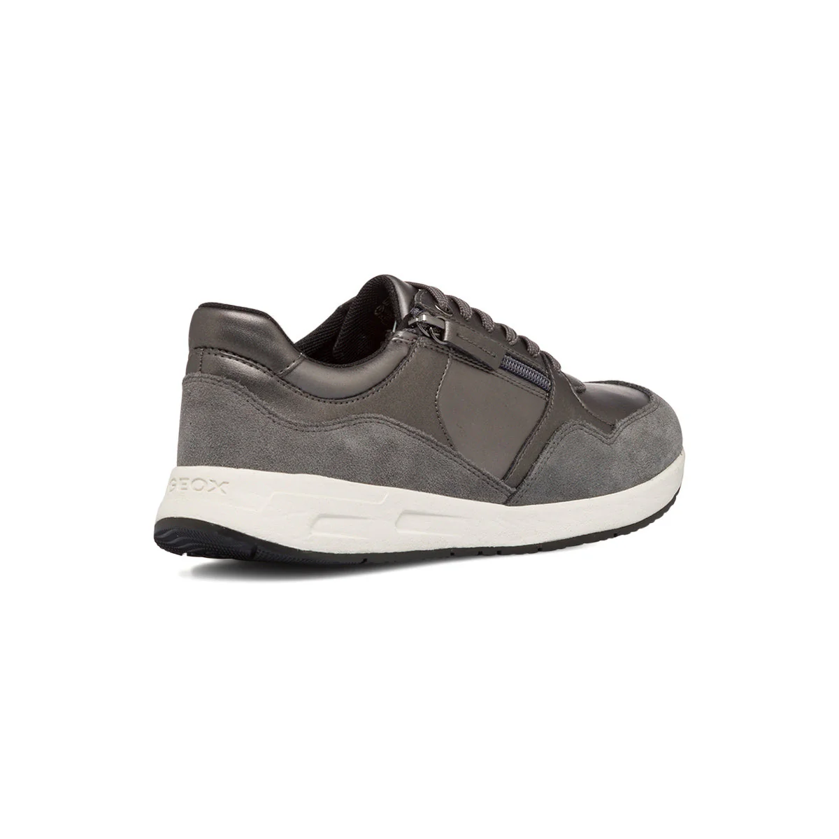 Sneakers grigie da donna con zip laterale Geox Bulmya - Image 3
