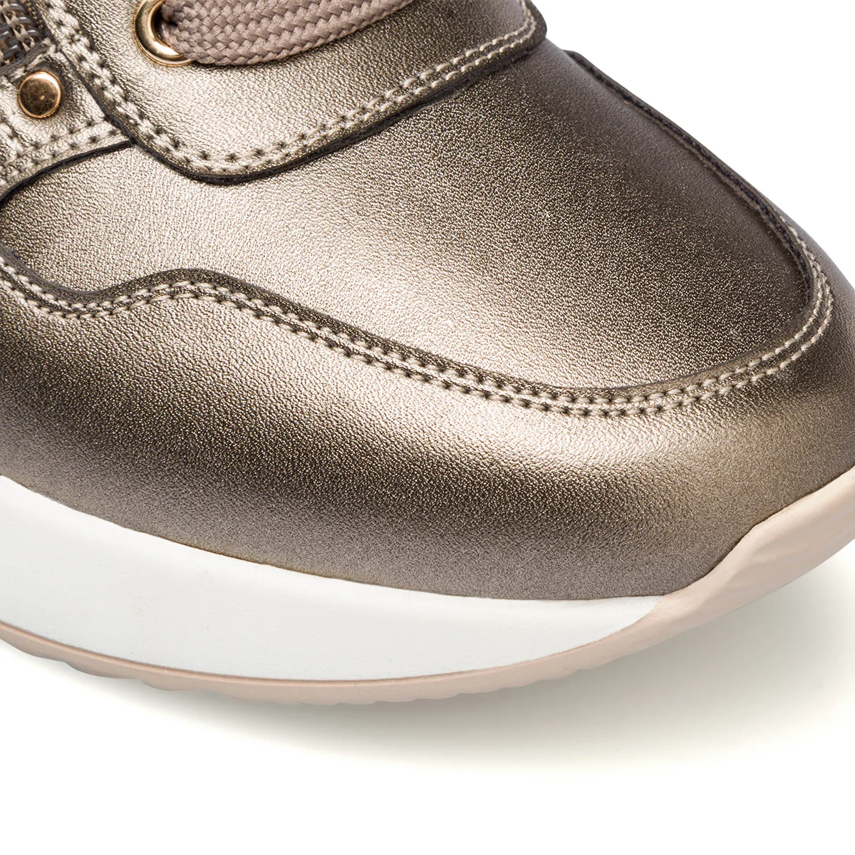 Sneakers grigie da donna con zip laterale Lora Ferres - Image 5