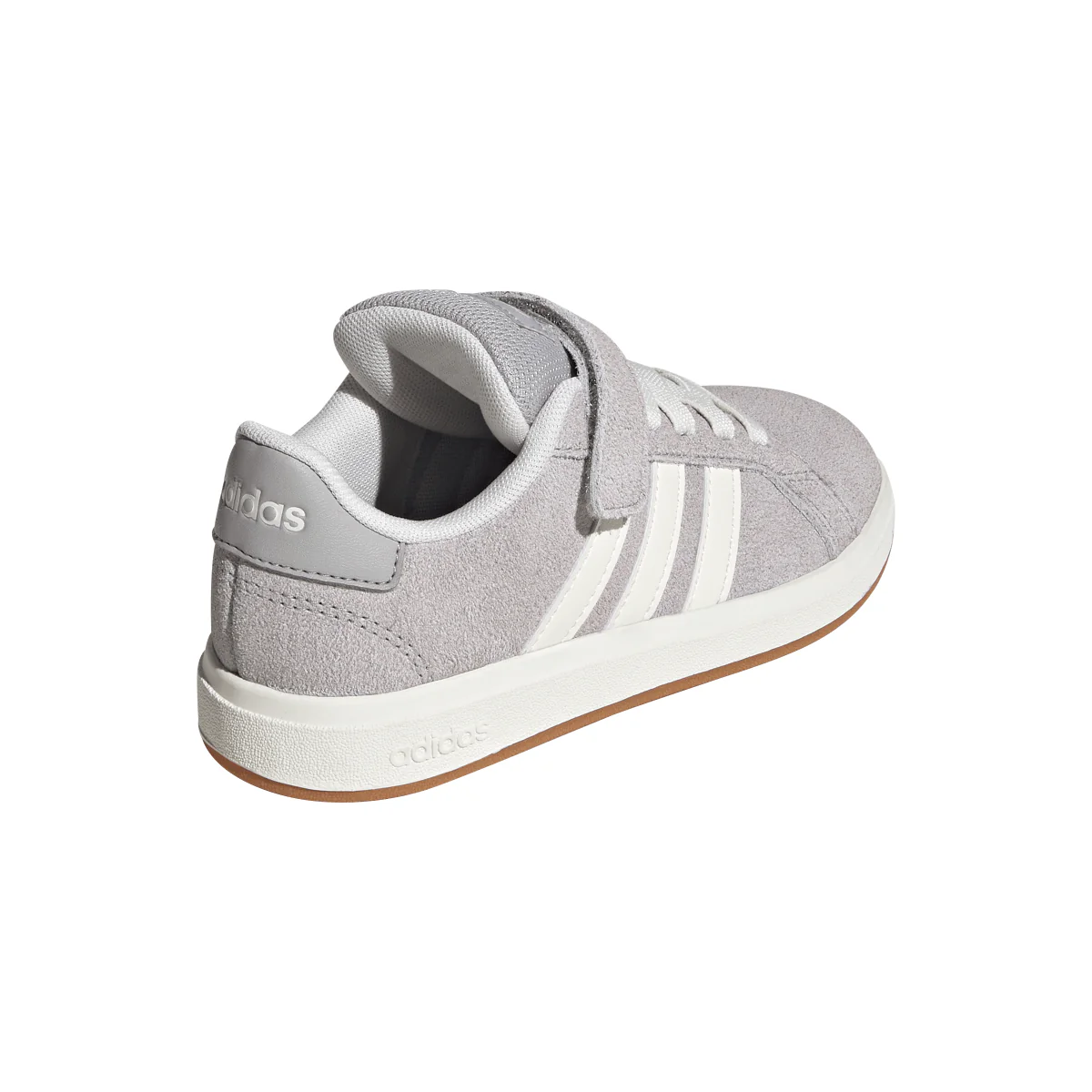 Sneakers grigie da Ragazzo con chiusura a strappo adidas GRAND COURT 00s EL C - Image 3