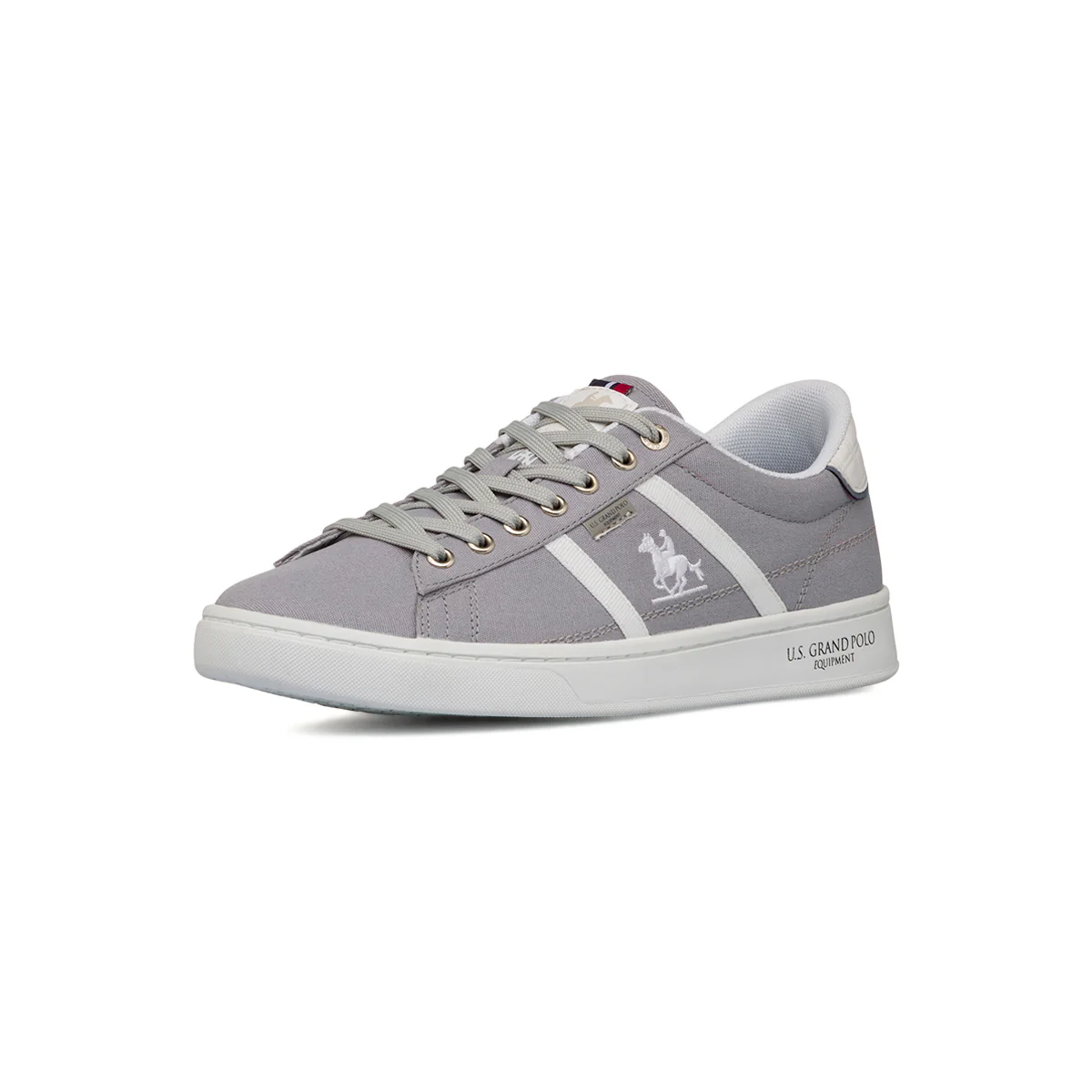 Sneakers Grigie da Uomo con dettagli bianchi e logo U.S. Grand Polo - Image 2