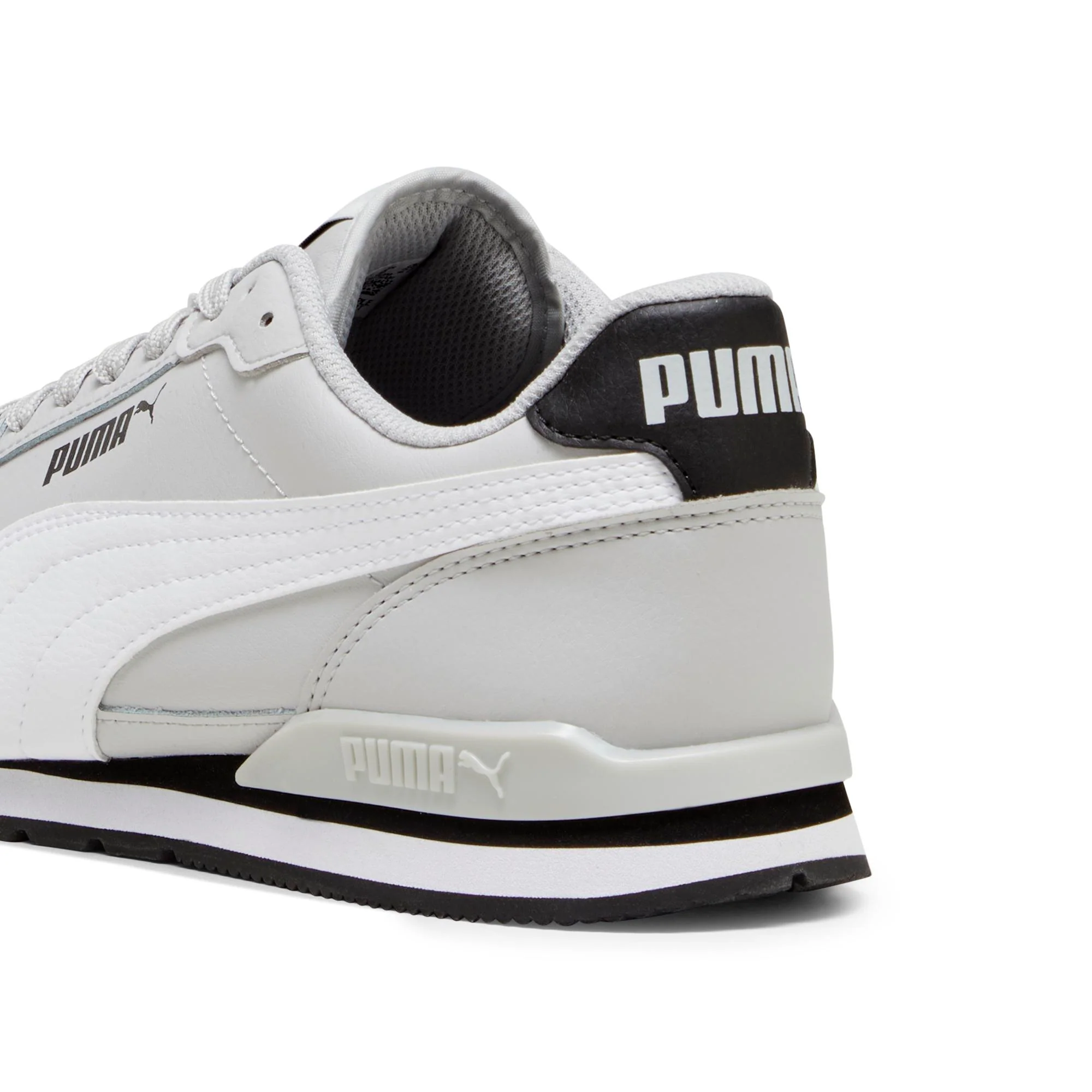 Sneakers grigie da uomo con dettagli bianchi e neri Puma ST Runner v3 - Image 2