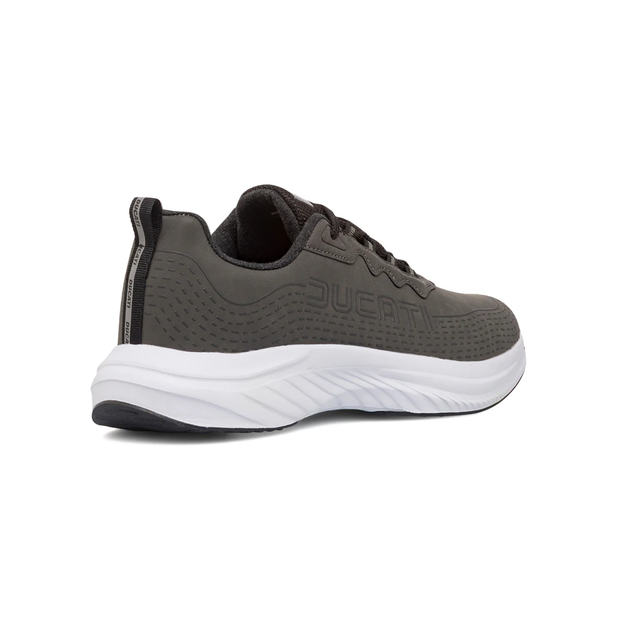 Sneakers grigie da uomo con dettagli in rilievo e logo Ducati Rain - Image 3