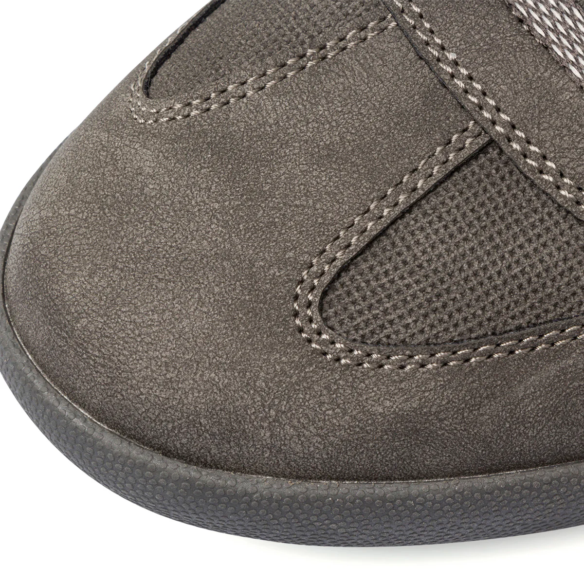 Sneakers grigie da uomo con dettagli marroni e blu Glams - Image 5