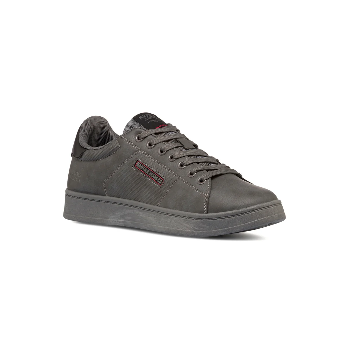 Sneakers grigie da uomo con dettagli neri e rossi Nautica - Image 2