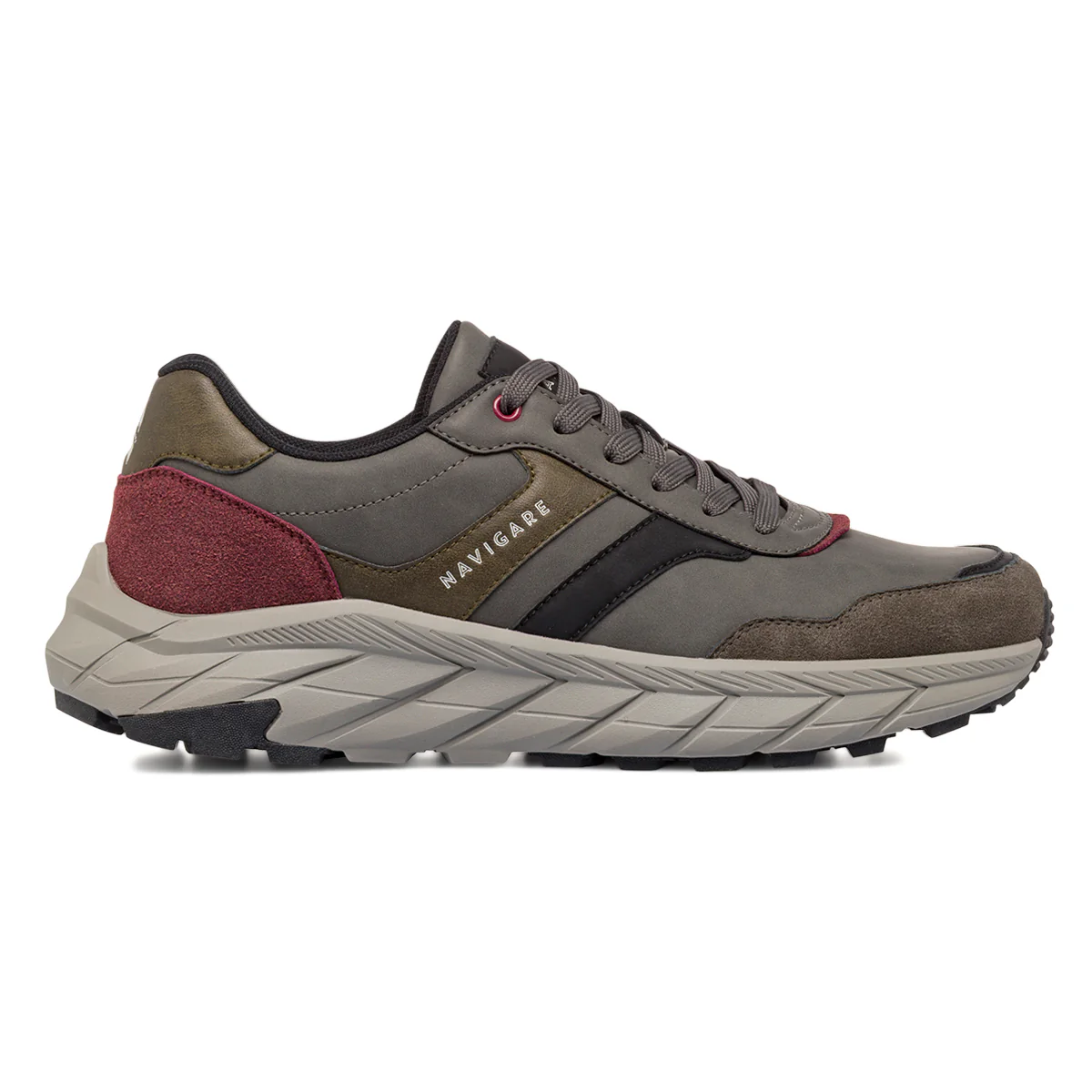 Sneakers Grigie da Uomo con dettaglio in contrasto Navigare - Image 2