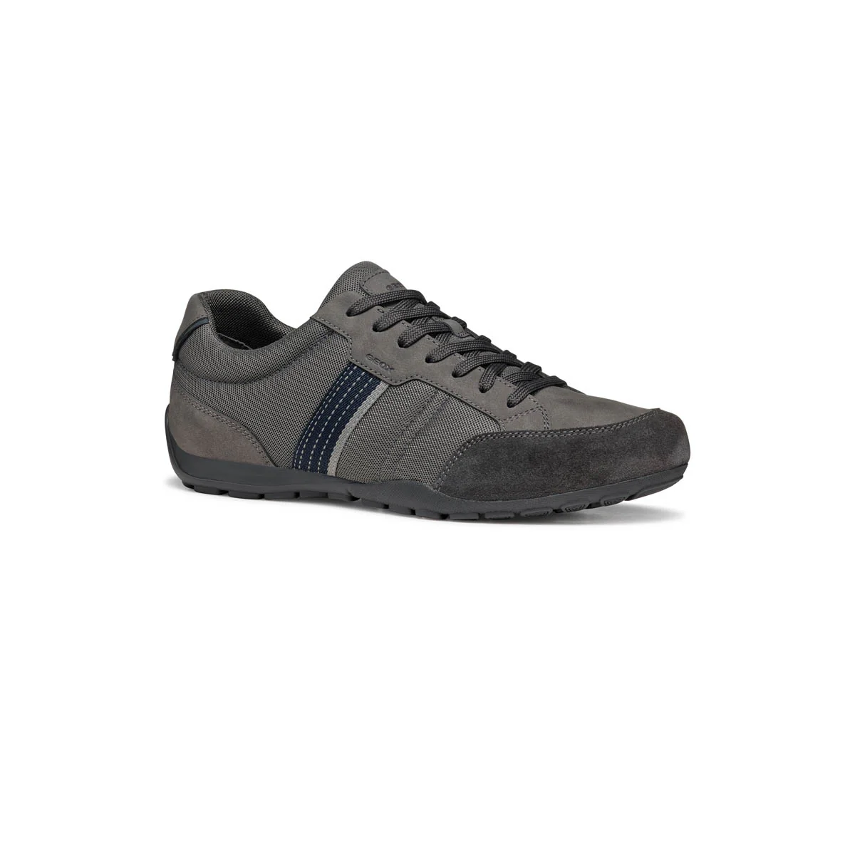 Sneakers grigie da Uomo con dettaglio laterale e suola traspirante Geox - Image 2