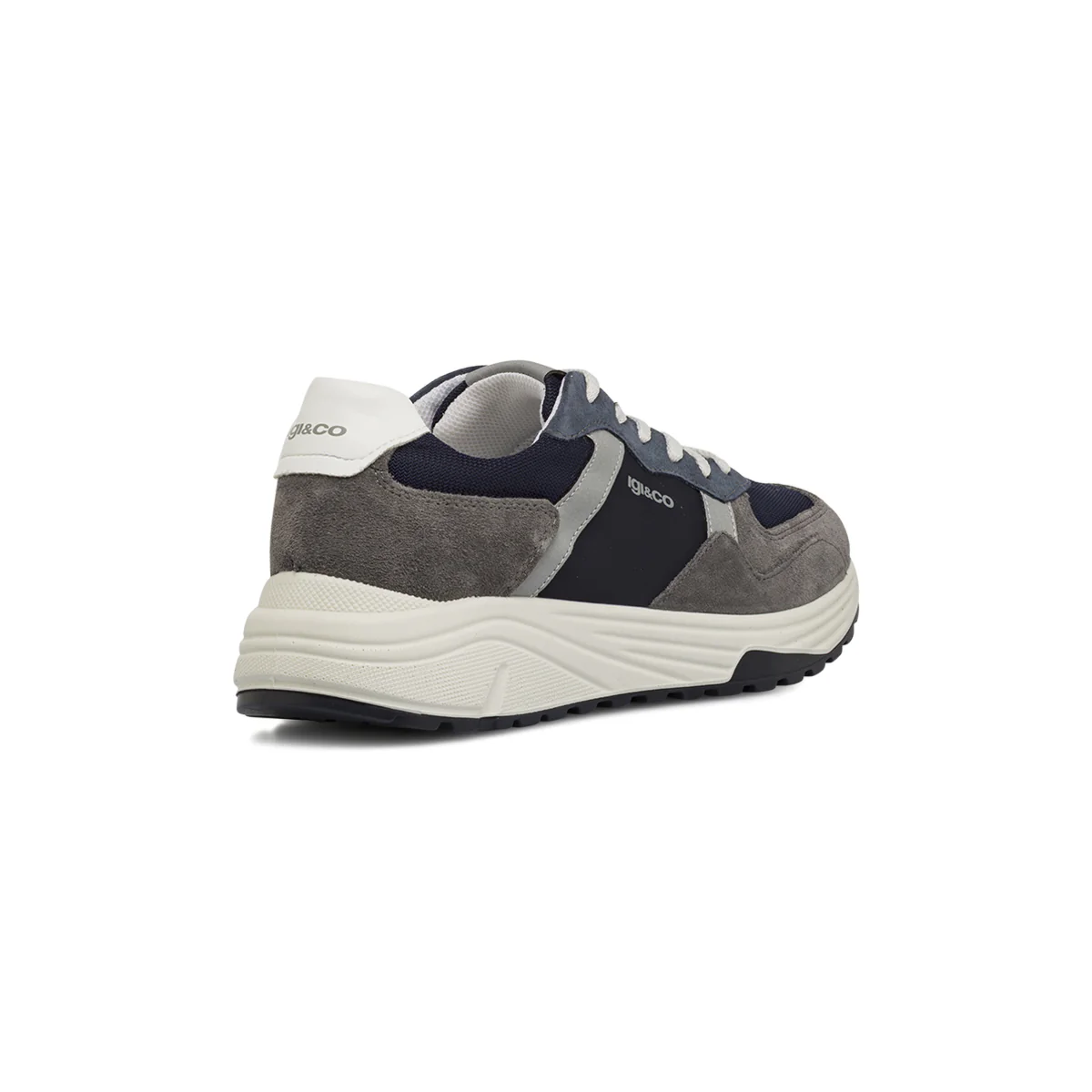 Sneakers grigie da Uomo con effetto scamosciato e Memory Foam Igi&Co - Image 3