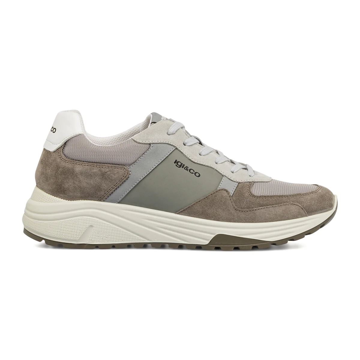 Sneakers Grigie da Uomo con effetto scamosciato Igi&Co