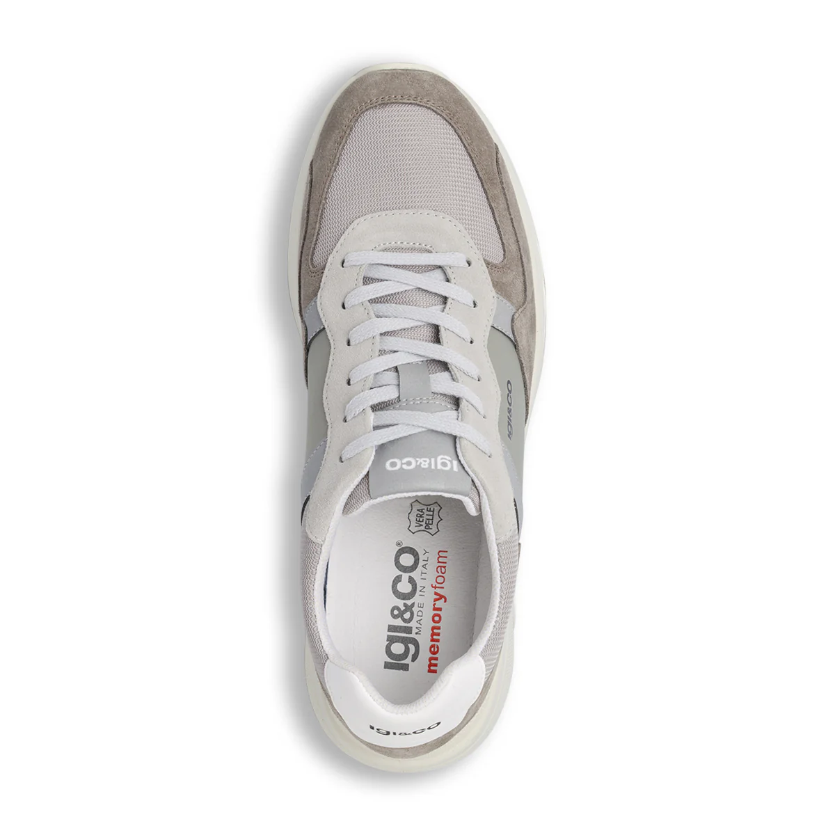 Sneakers Grigie da Uomo con effetto scamosciato Igi&Co - Image 6