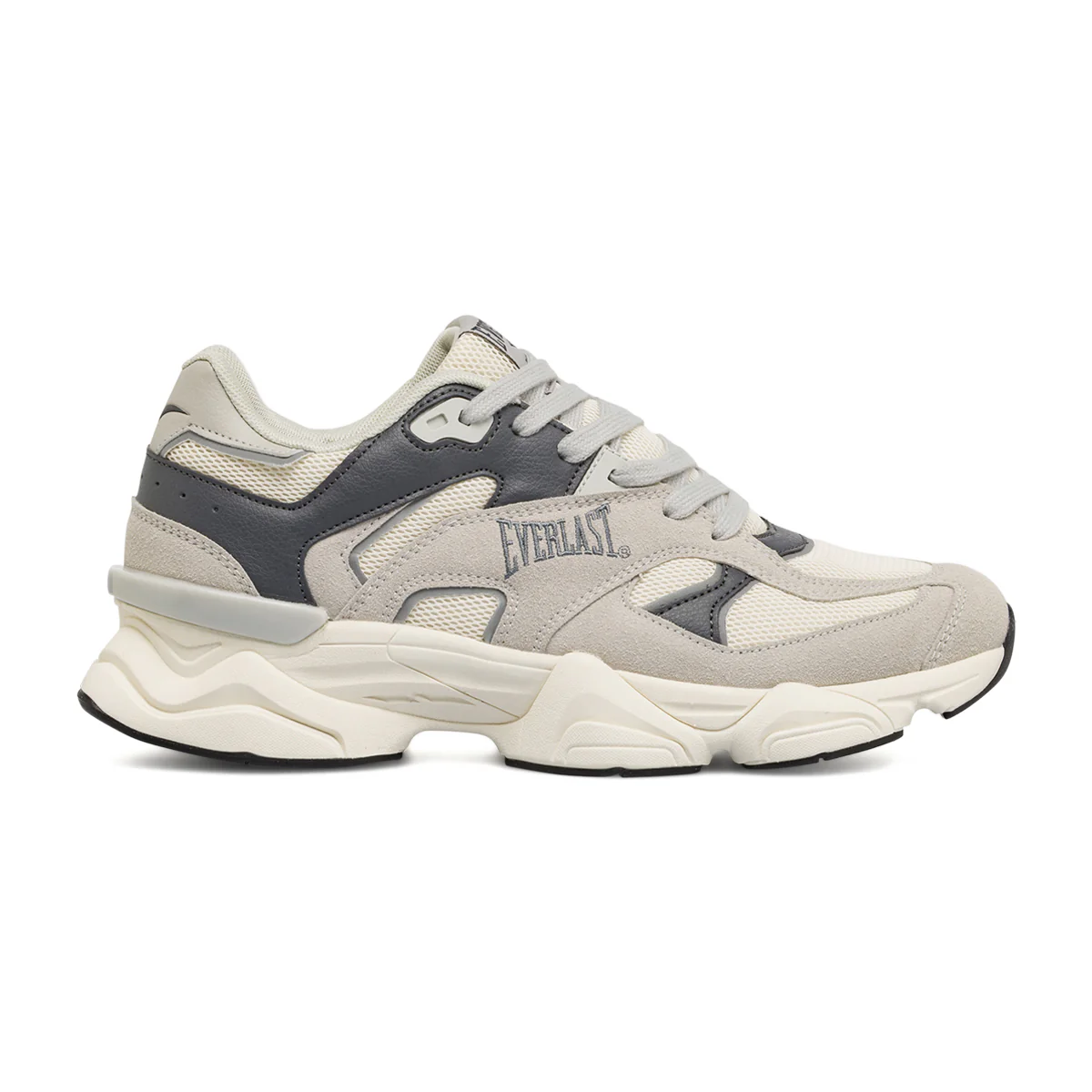 Sneakers grigie da Uomo con inserti effetto scamosciato Everlast