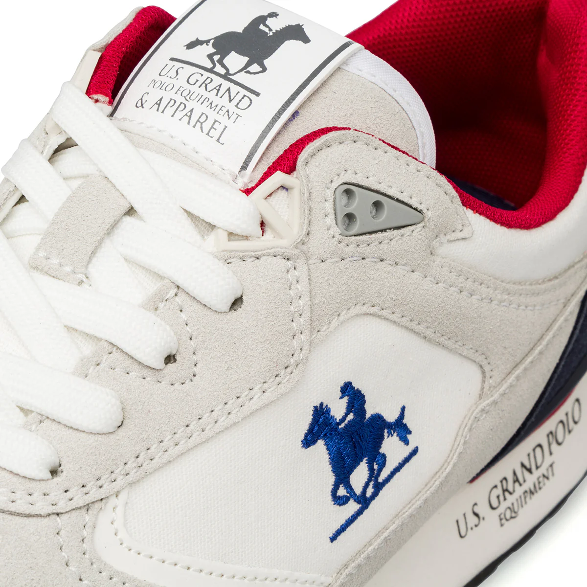 Sneakers grigie da Uomo con inserti in contrasto e logo U.S. Grand Polo - Image 4