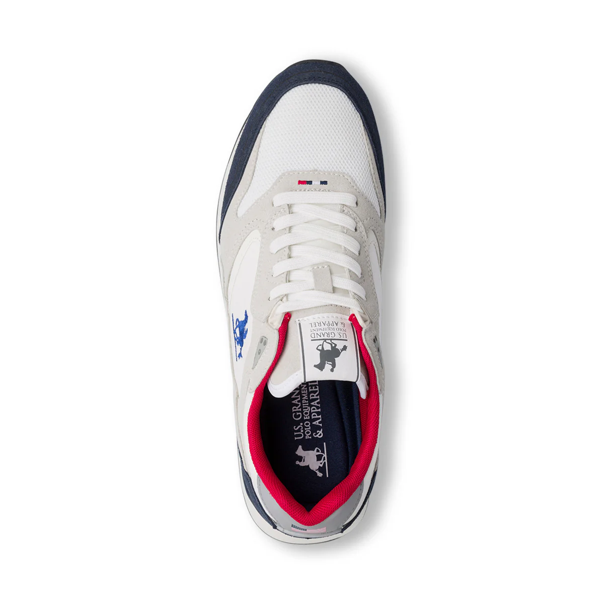 Sneakers grigie da Uomo con inserti in contrasto e logo U.S. Grand Polo - Image 5