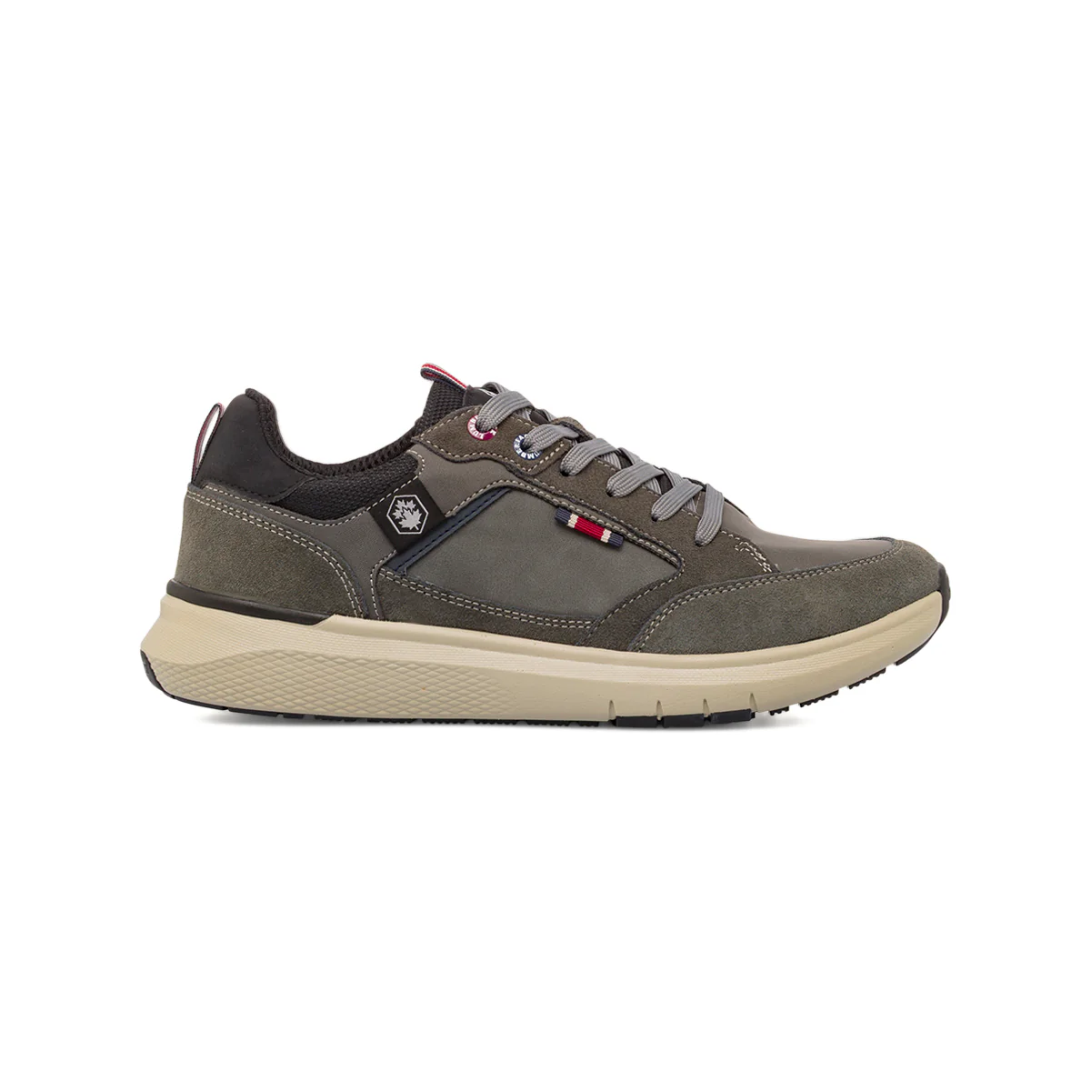 Sneakers Grigie da Uomo con inserti in contrasto Lumberjack