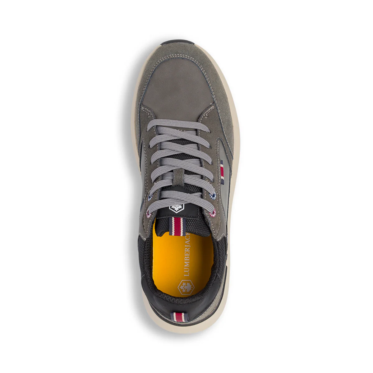 Sneakers Grigie da Uomo con inserti in contrasto Lumberjack - Image 6