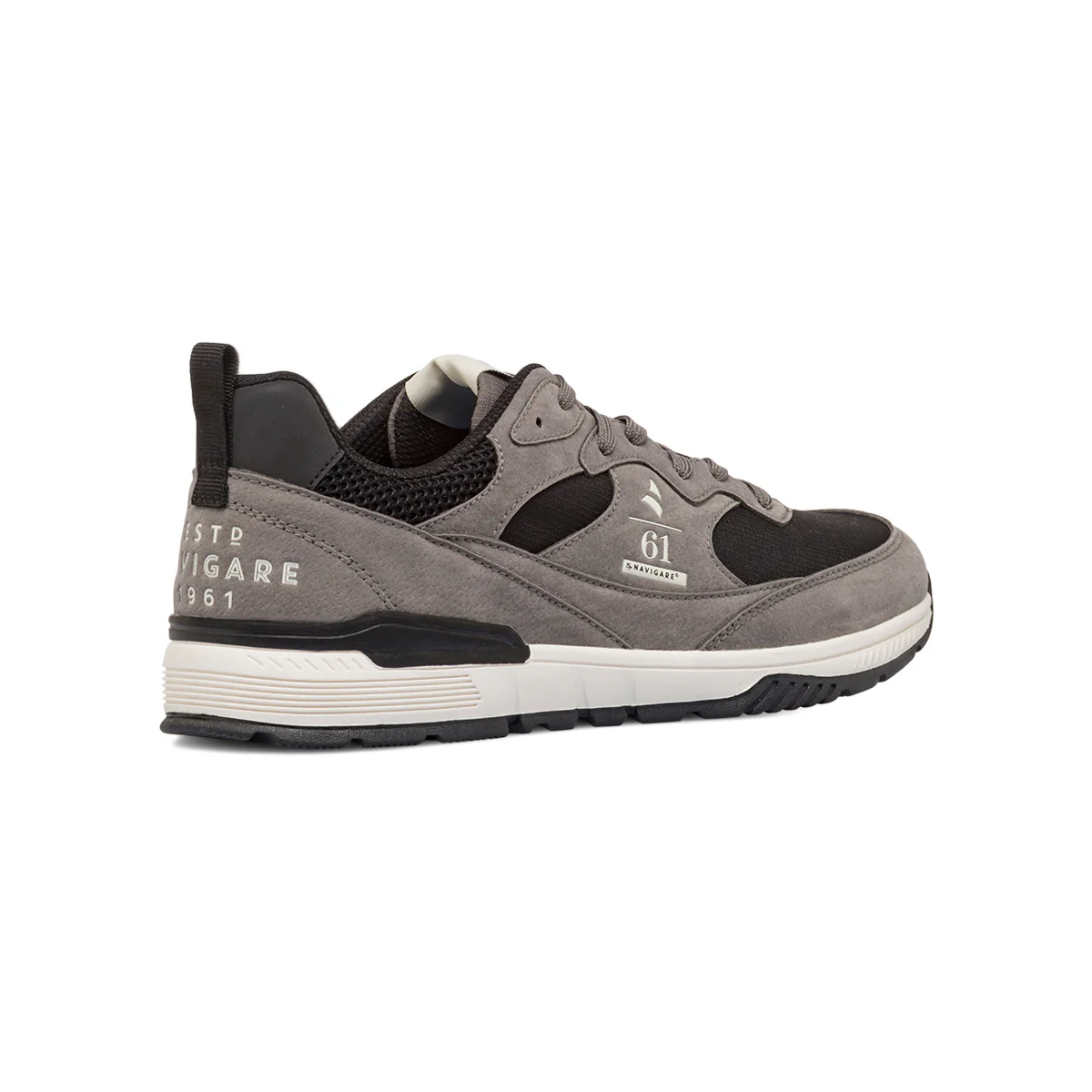 Sneakers Grigie da Uomo con inserti in contrasto Navigare - Image 3