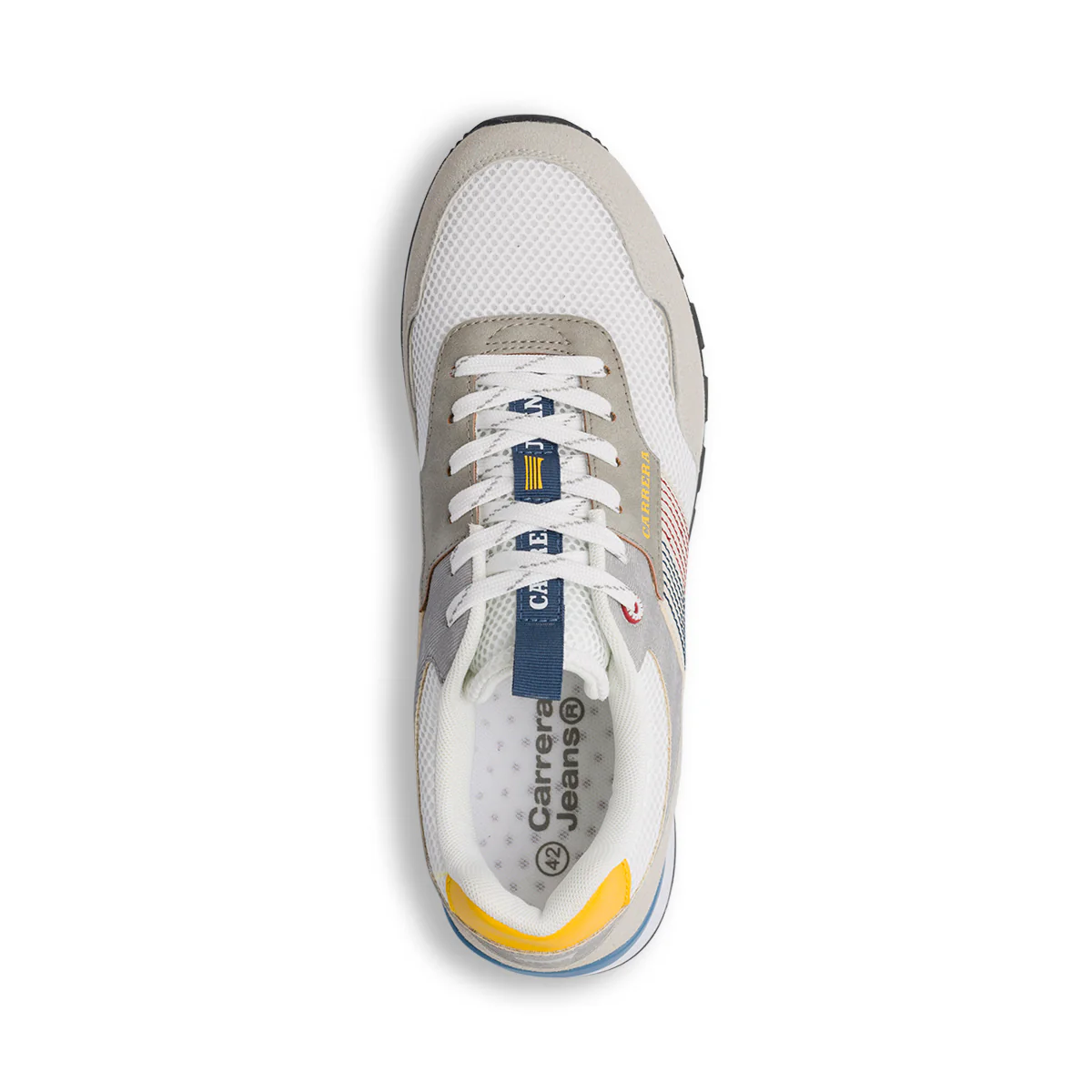 Sneakers grigie da Uomo con logo e dettaglio laterale Carrera - Image 5
