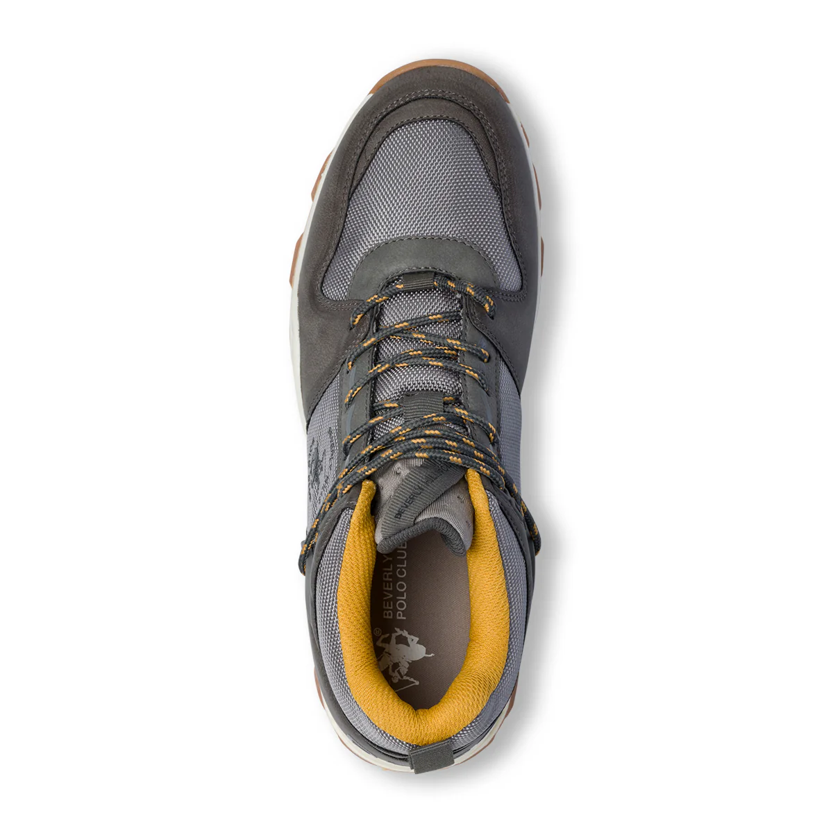 Sneakers grigie da uomo con logo laterale Beverly Hills Polo Club - Image 8