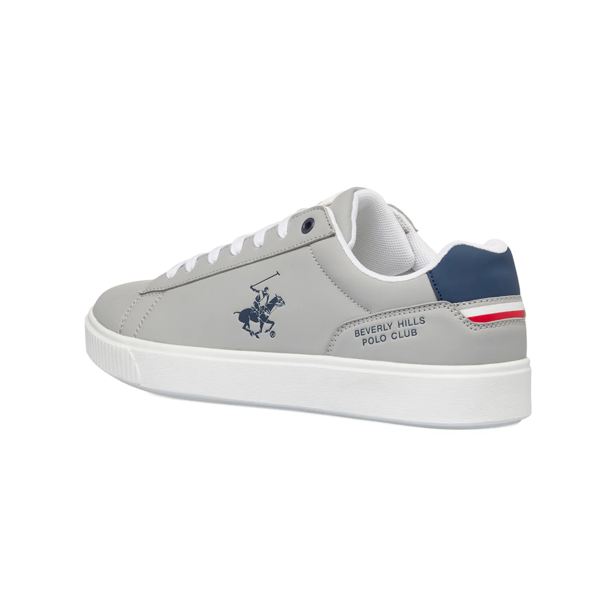 Sneakers grigie da uomo con logo laterale Beverly Hills Polo Club - Image 3