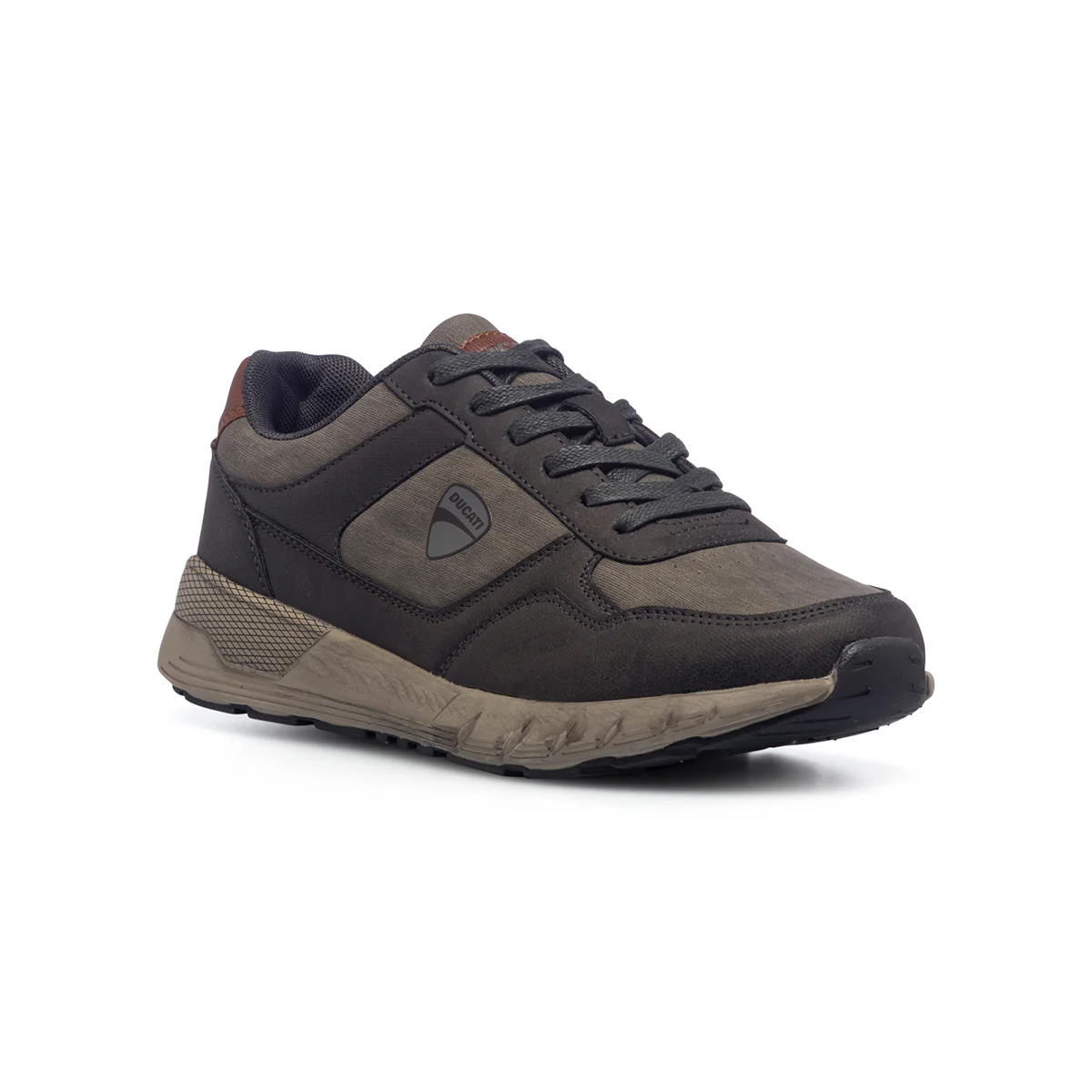 Sneakers grigie da uomo con logo laterale Ducati - Image 2