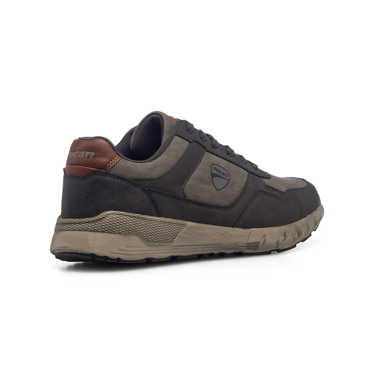 Sneakers grigie da uomo con logo laterale Ducati - Image 3