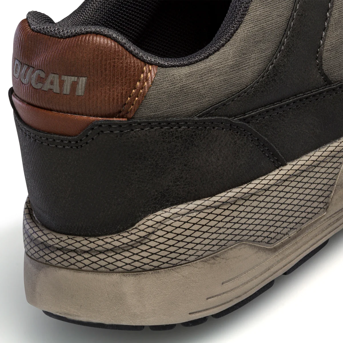 Sneakers grigie da uomo con logo laterale Ducati - Image 5