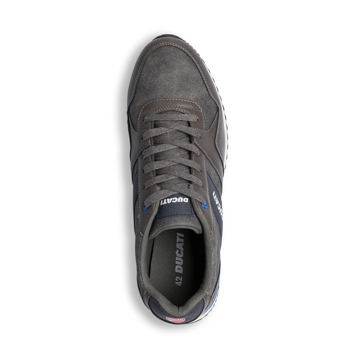 Sneakers grigie da uomo con logo laterale Ducati - Image 8
