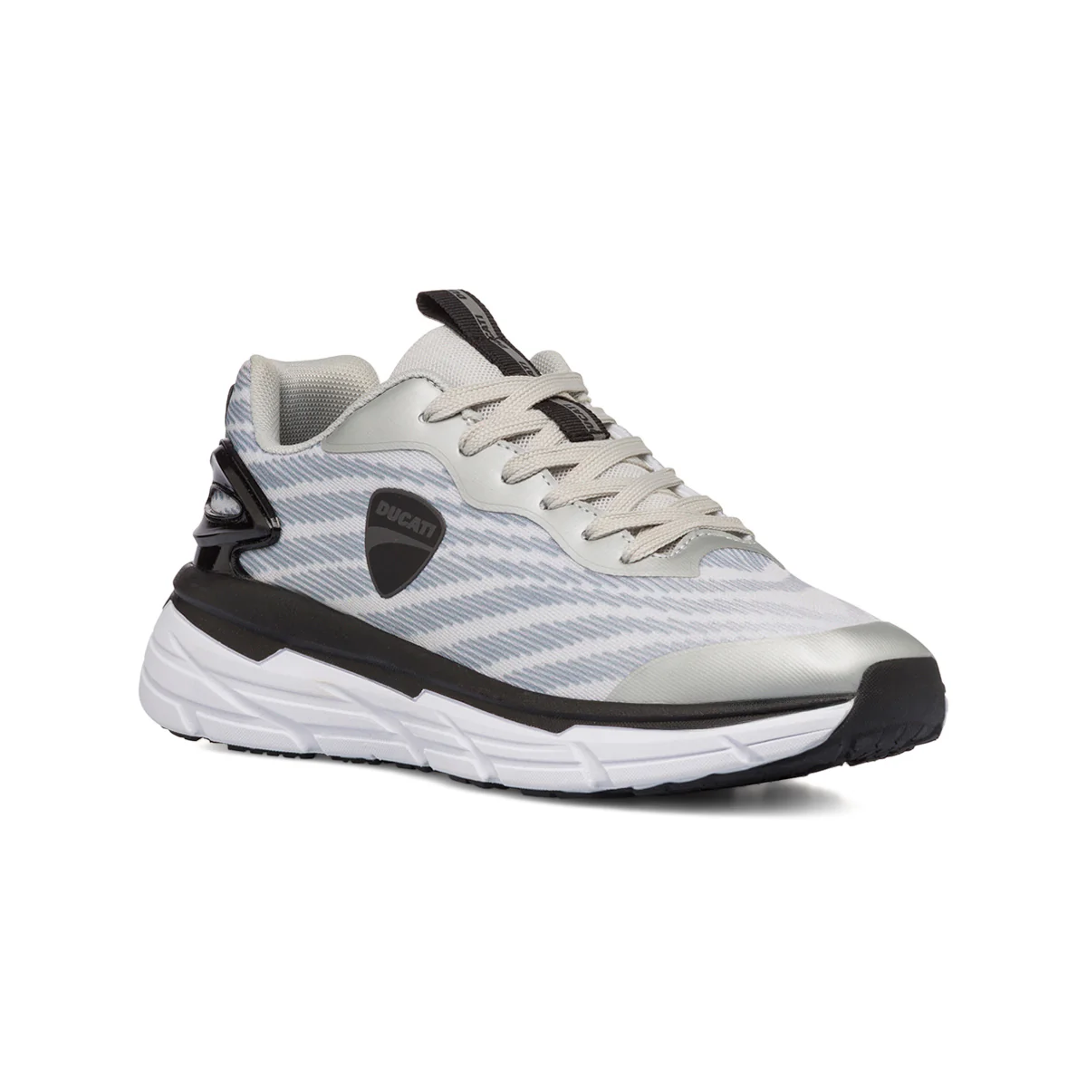 Sneakers grigie da uomo con logo laterale Ducati Wave - Image 2
