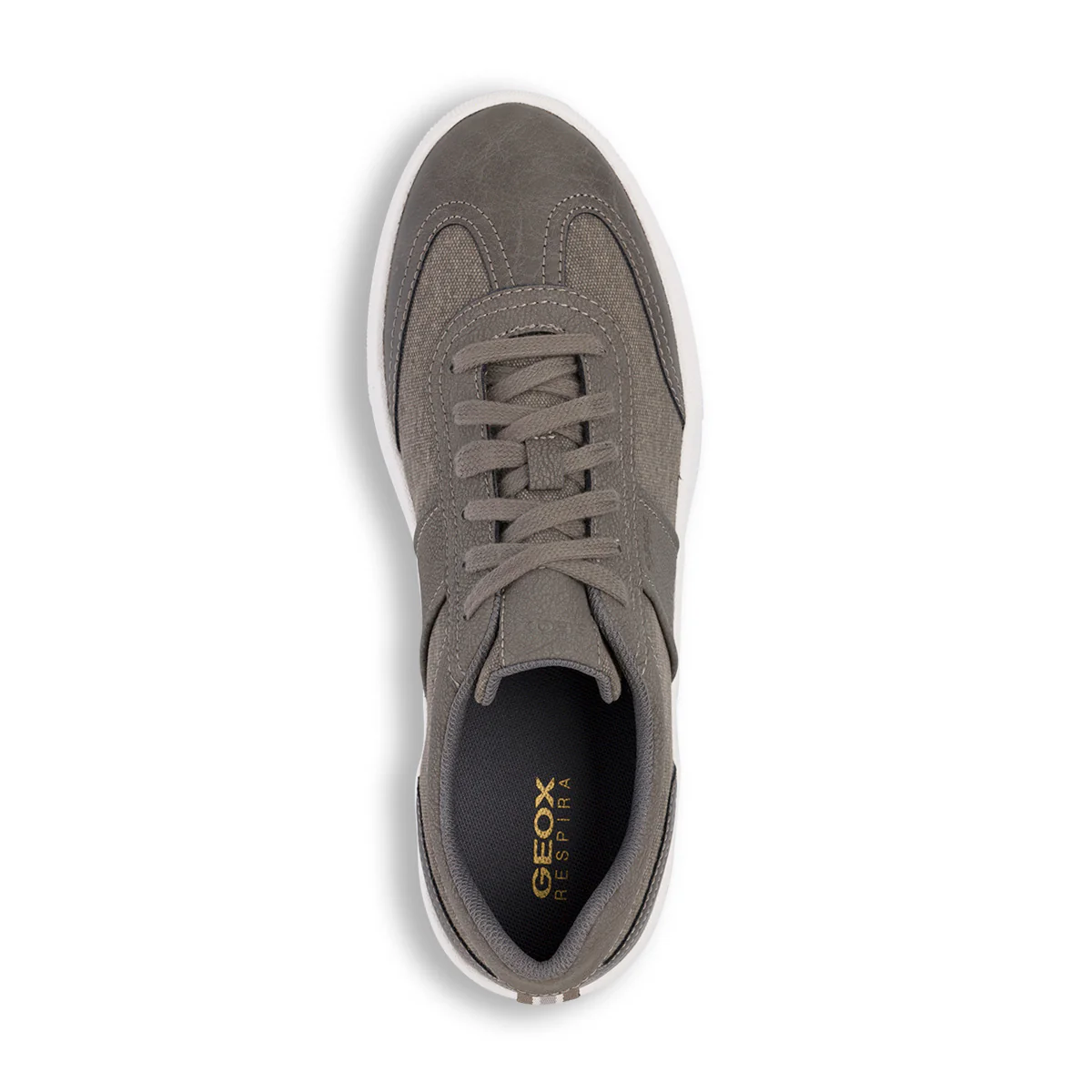 Sneakers grigie da uomo con logo laterale Geox Rieti - Image 5