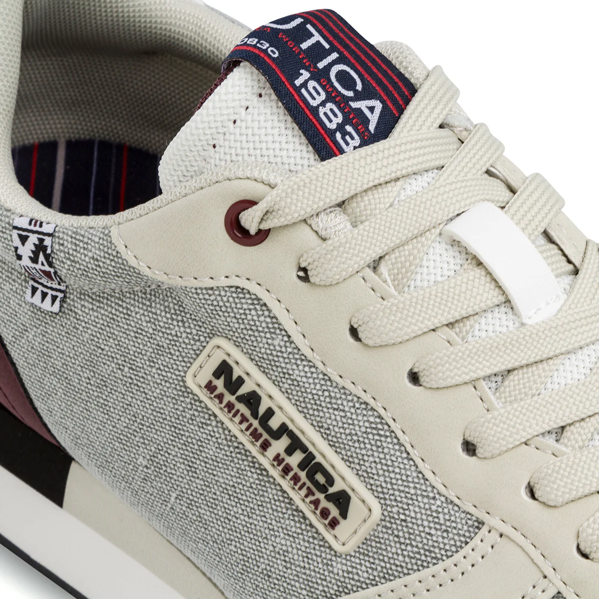 Sneakers grigie da uomo con logo laterale Nautica Istak Cvs - Image 6
