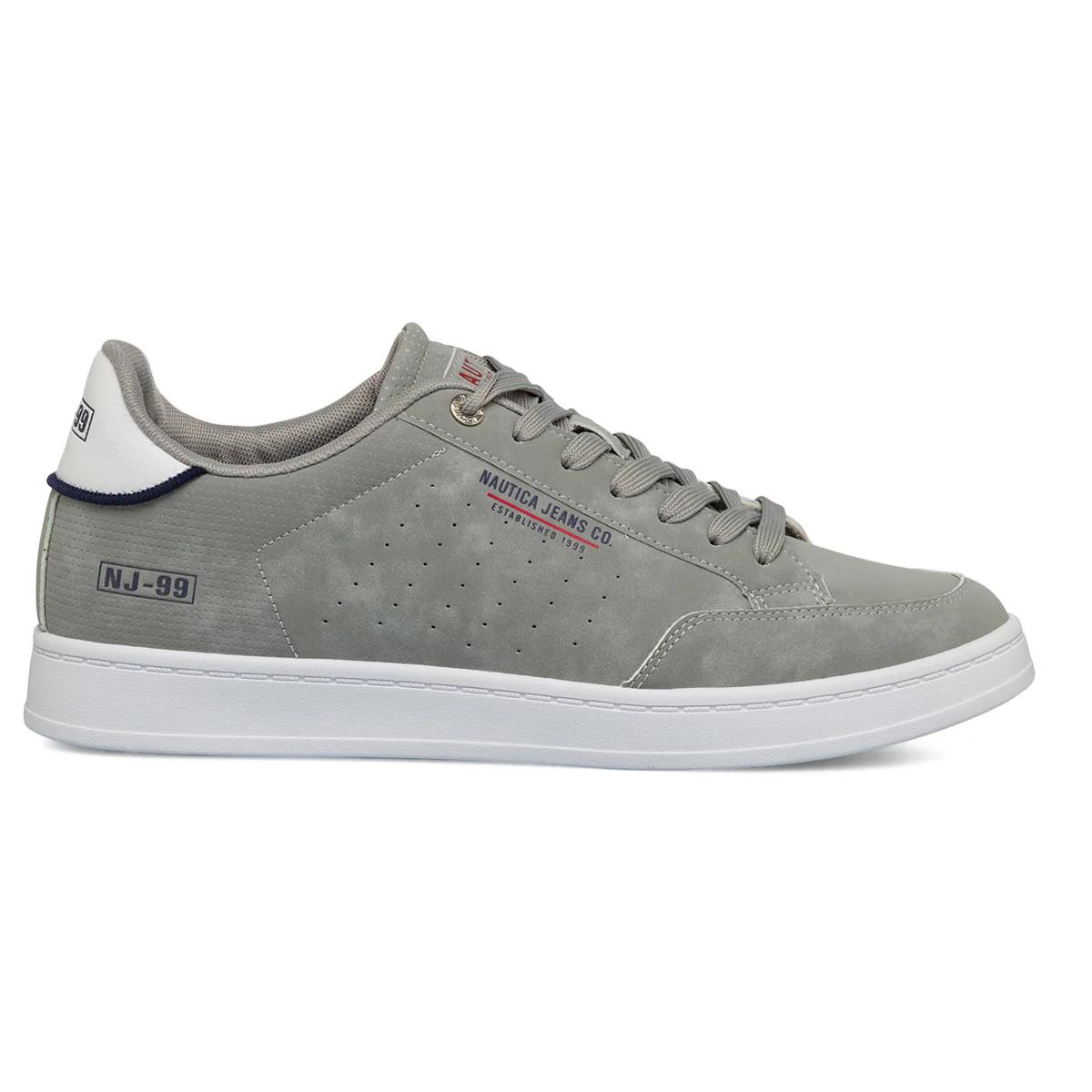 Sneakers grigie da uomo con logo laterale Nautica Jeans Martes