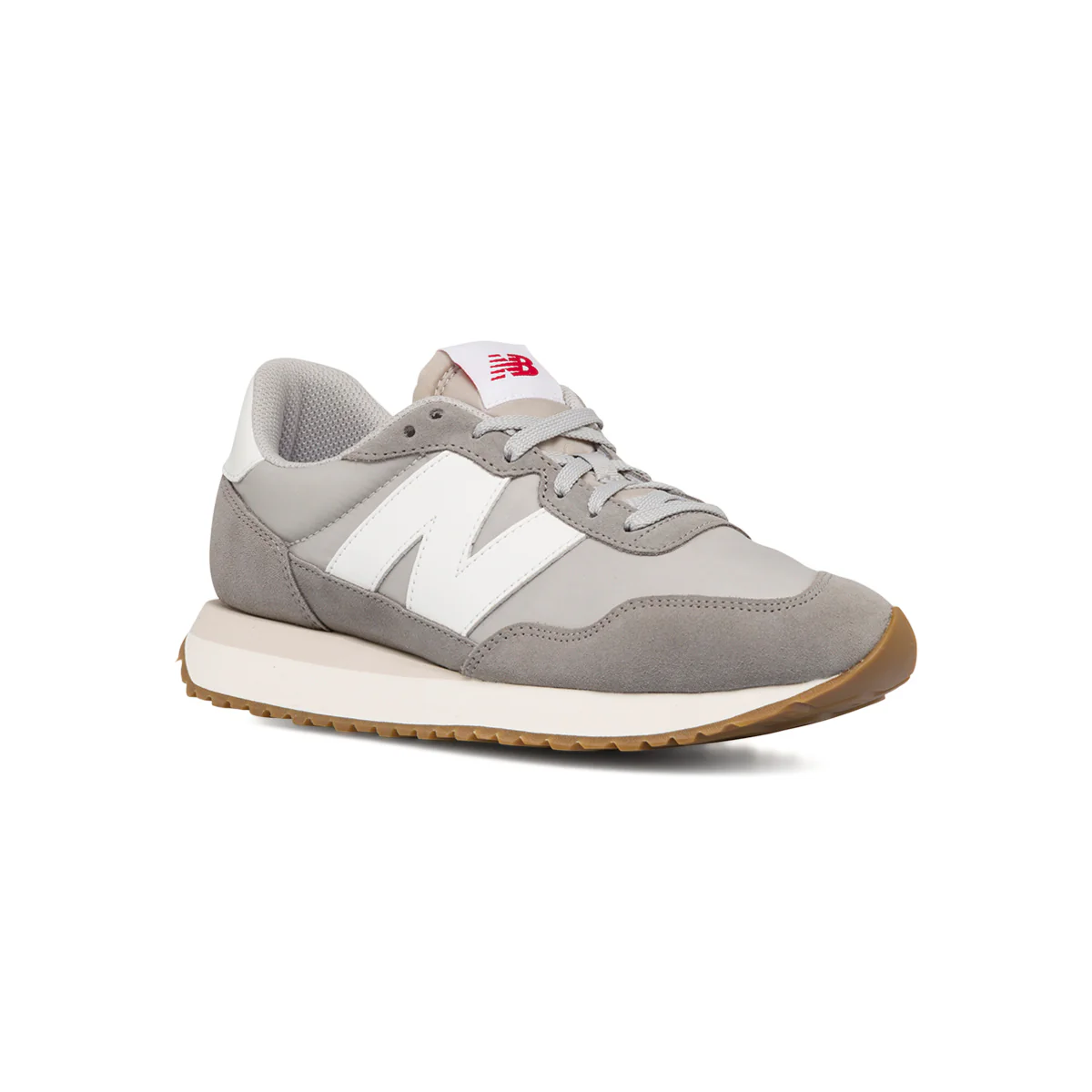 Sneakers grigie da uomo con maxi-logo laterale New Balance 237 - Image 2