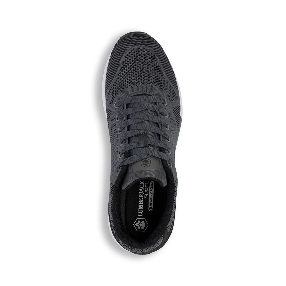 Sneakers grigie da uomo con sottopiede Memory Foam Lumberjack Vendor - Image 5